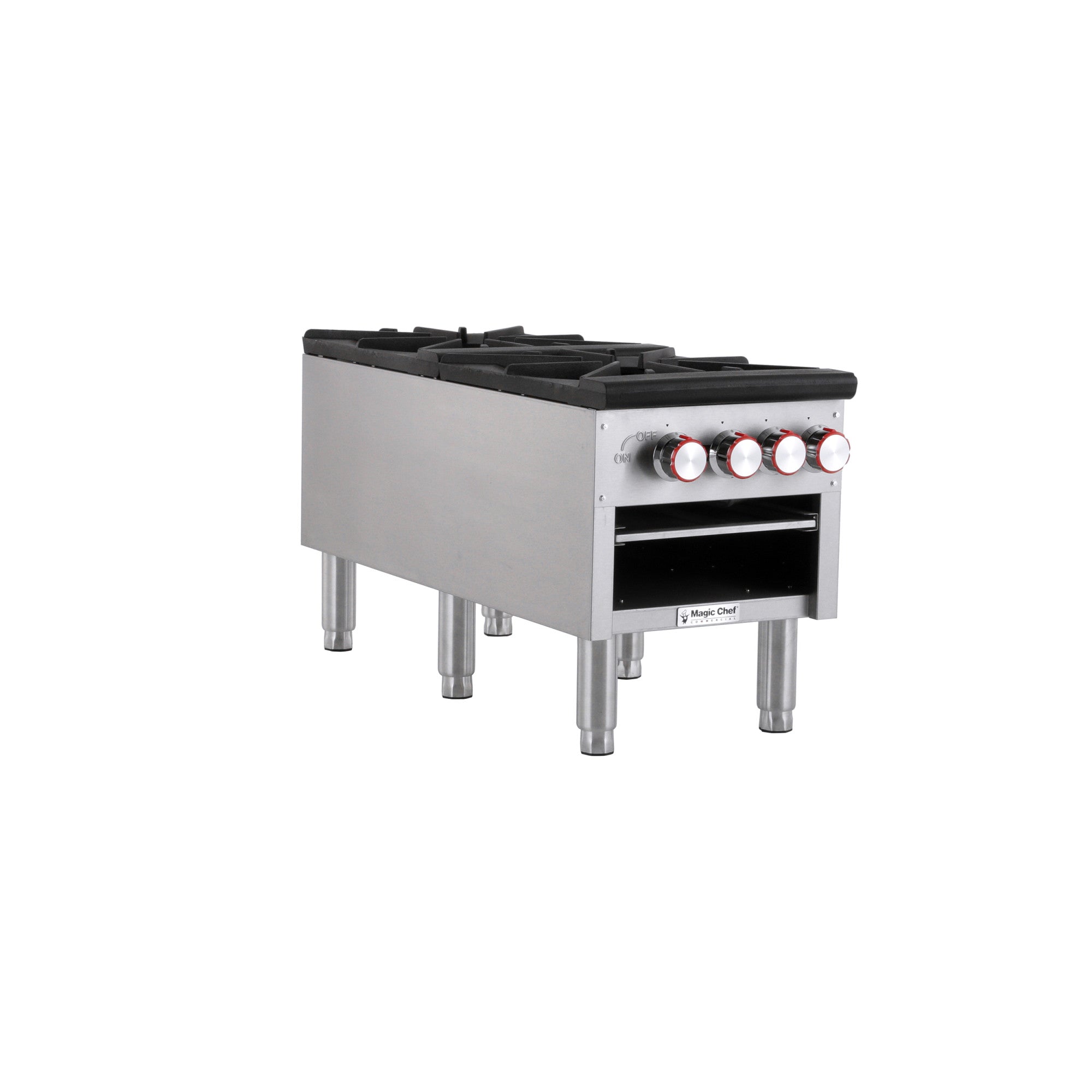 Commercial Double Stock Pot Countertop Gas Cooktop