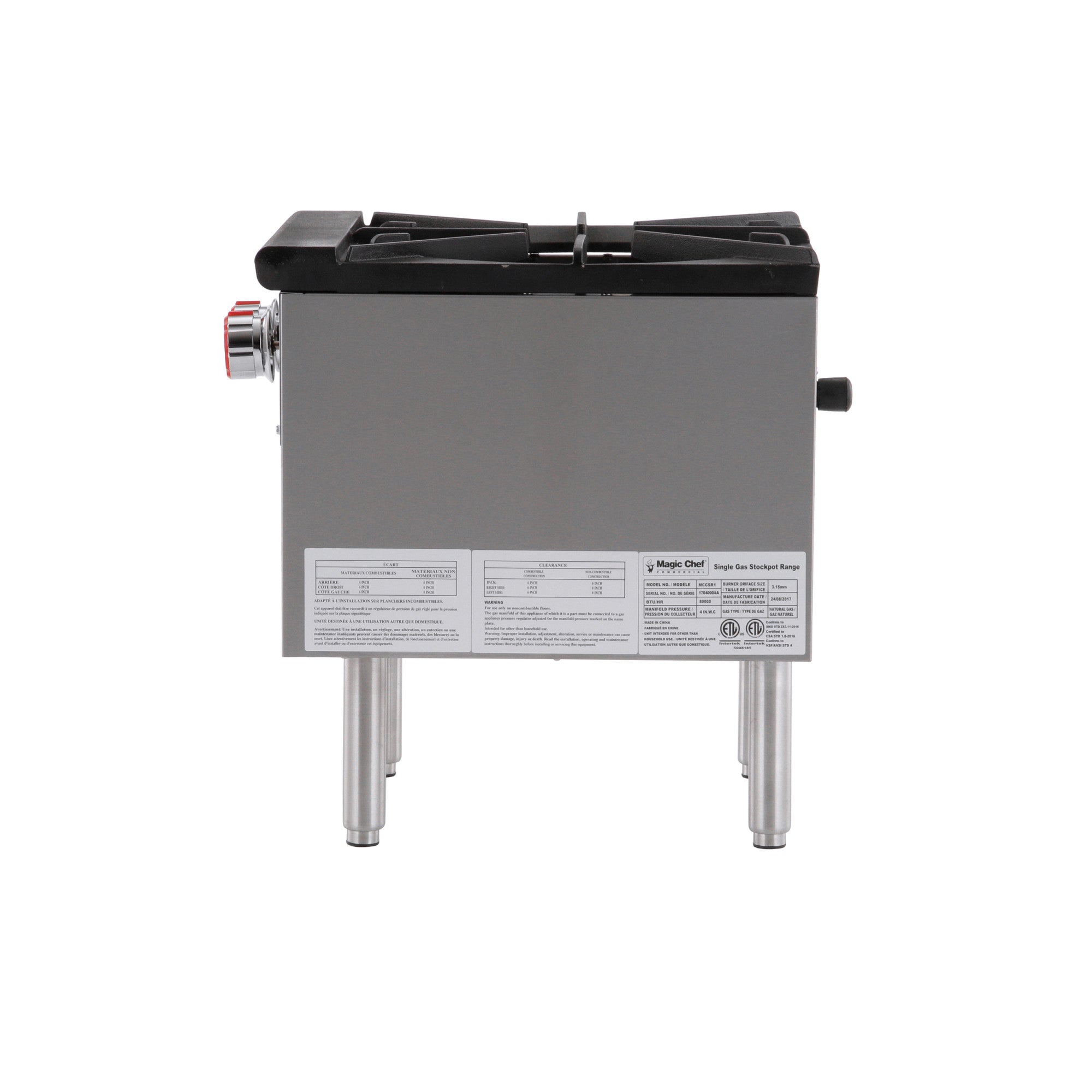 Commercial Countertop Single Stock Pot Gas Cooktop