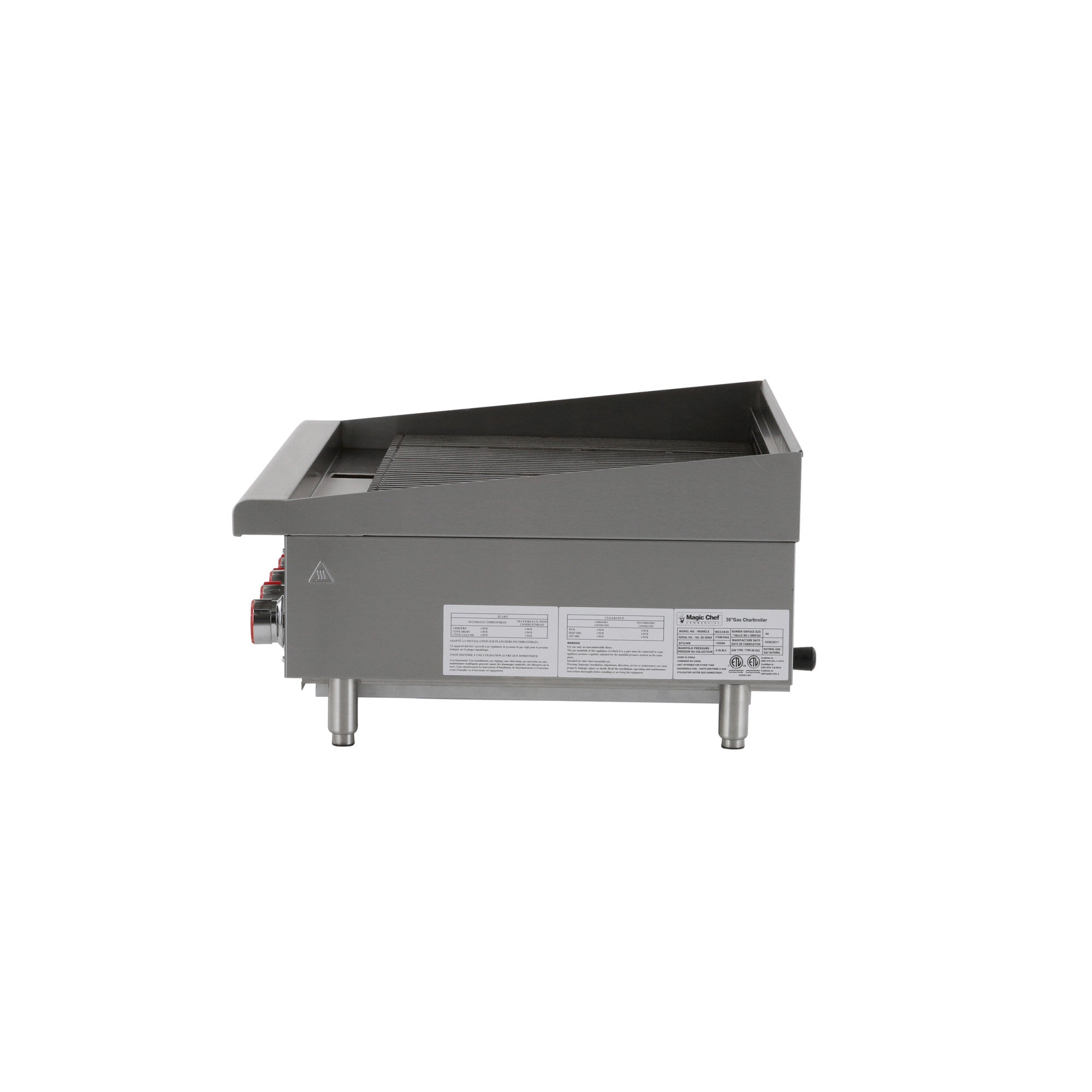 36 in. Commercial Countertop Radiant Char Broiler