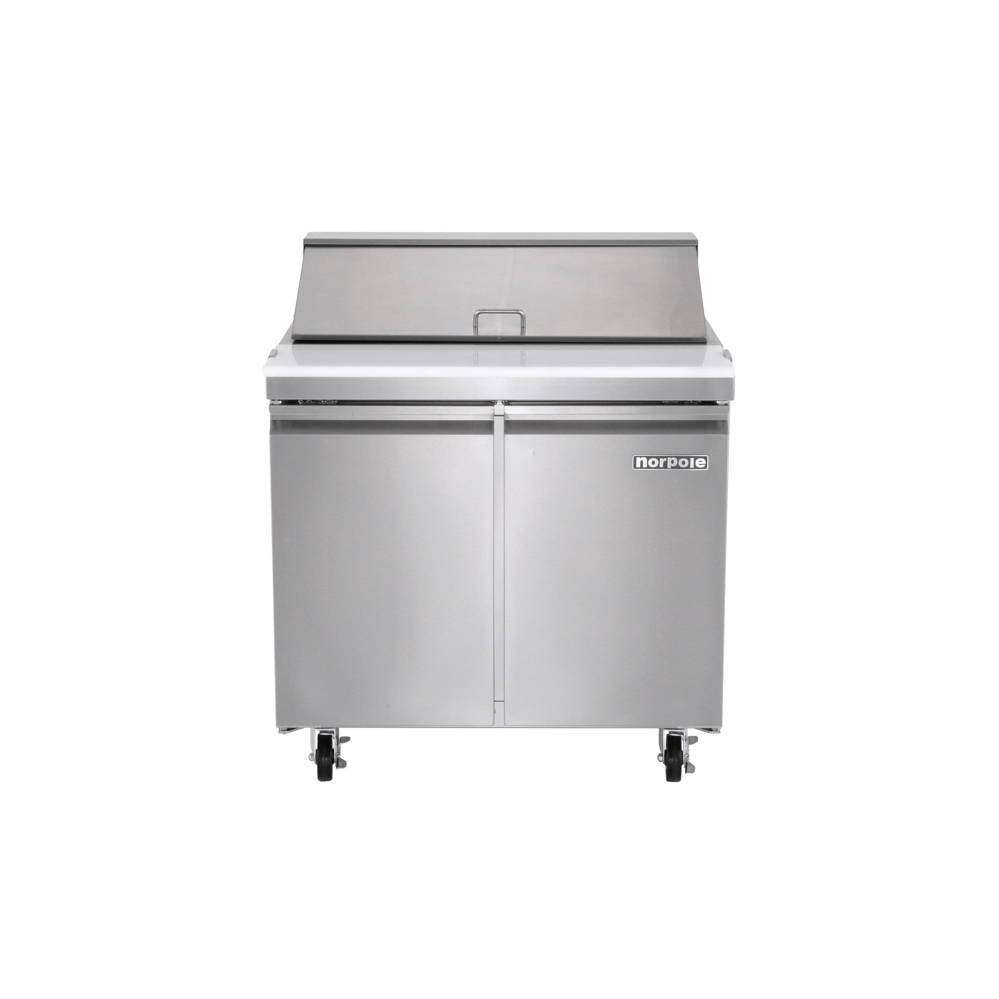 7.6 cu. ft. Commercial Sandwich/Salad Prep Table Freezerless Refrigerator in Stainless Steel