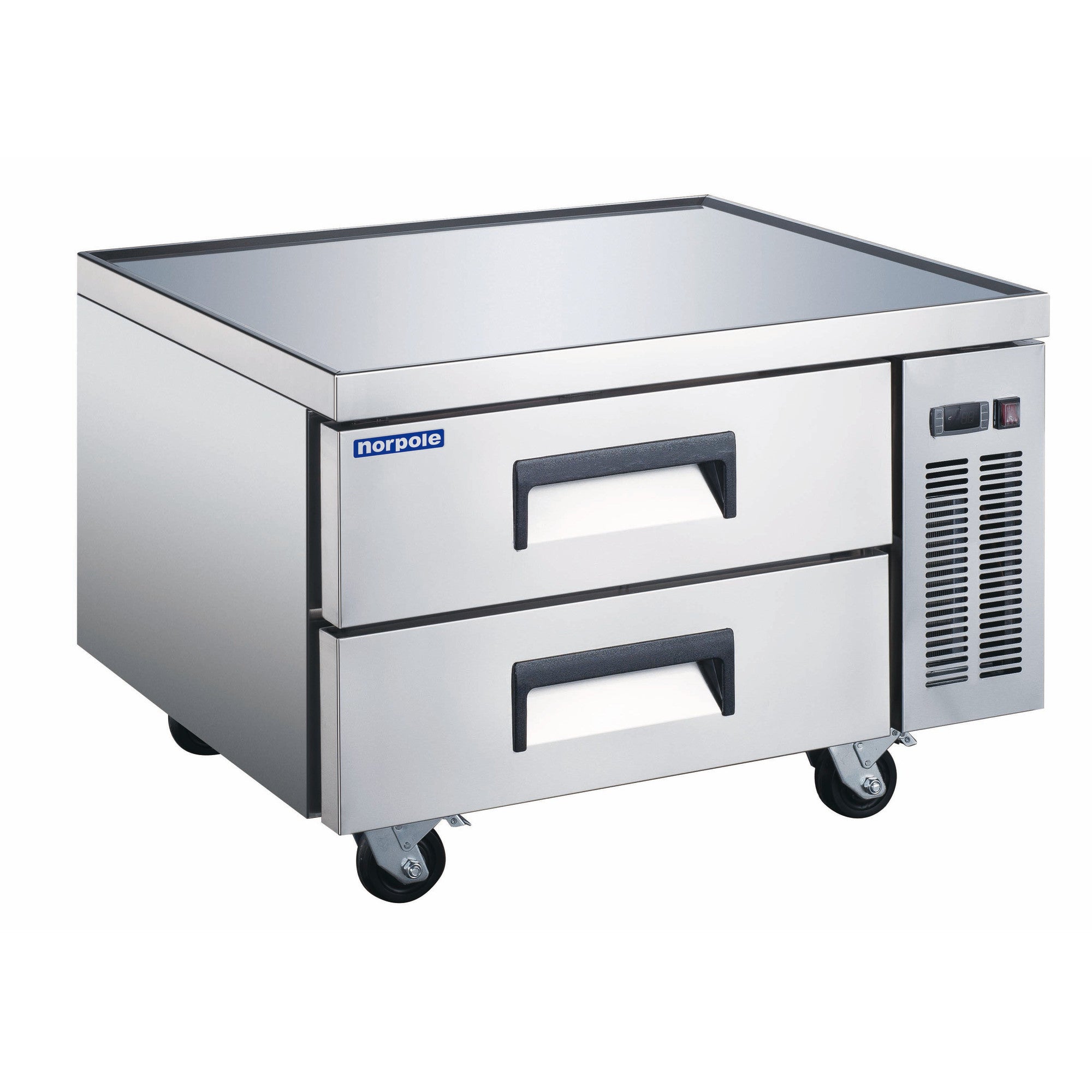 48 in Wide, 9.3 Cu Ft. 2-Drawer Chef Base Commercial Refrigerator in Stainless Steel