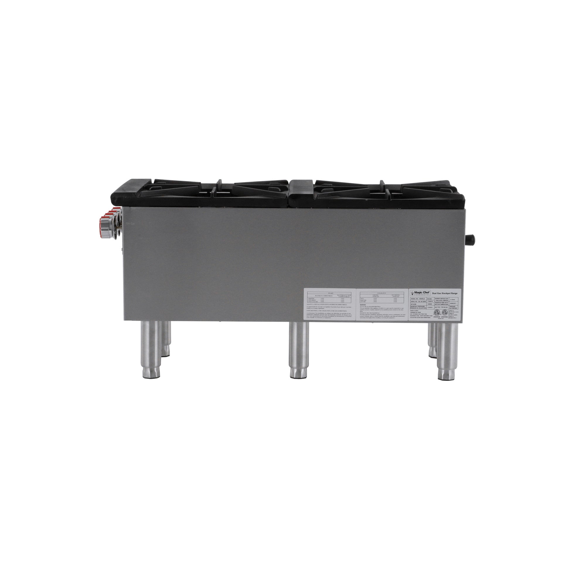 Commercial Double Stock Pot Countertop Gas Cooktop