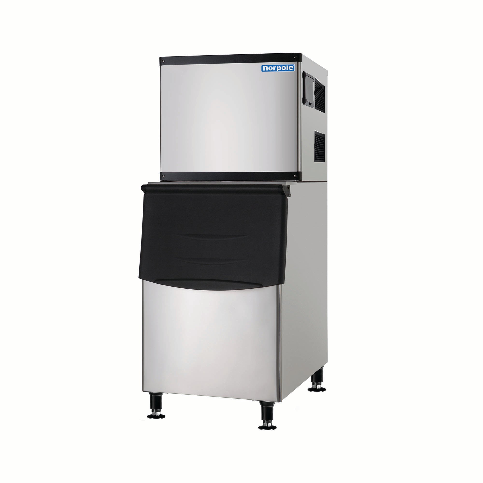 350 lbs. Freestanding Commercial Ice Maker in Stainless Steel with Dispenser
