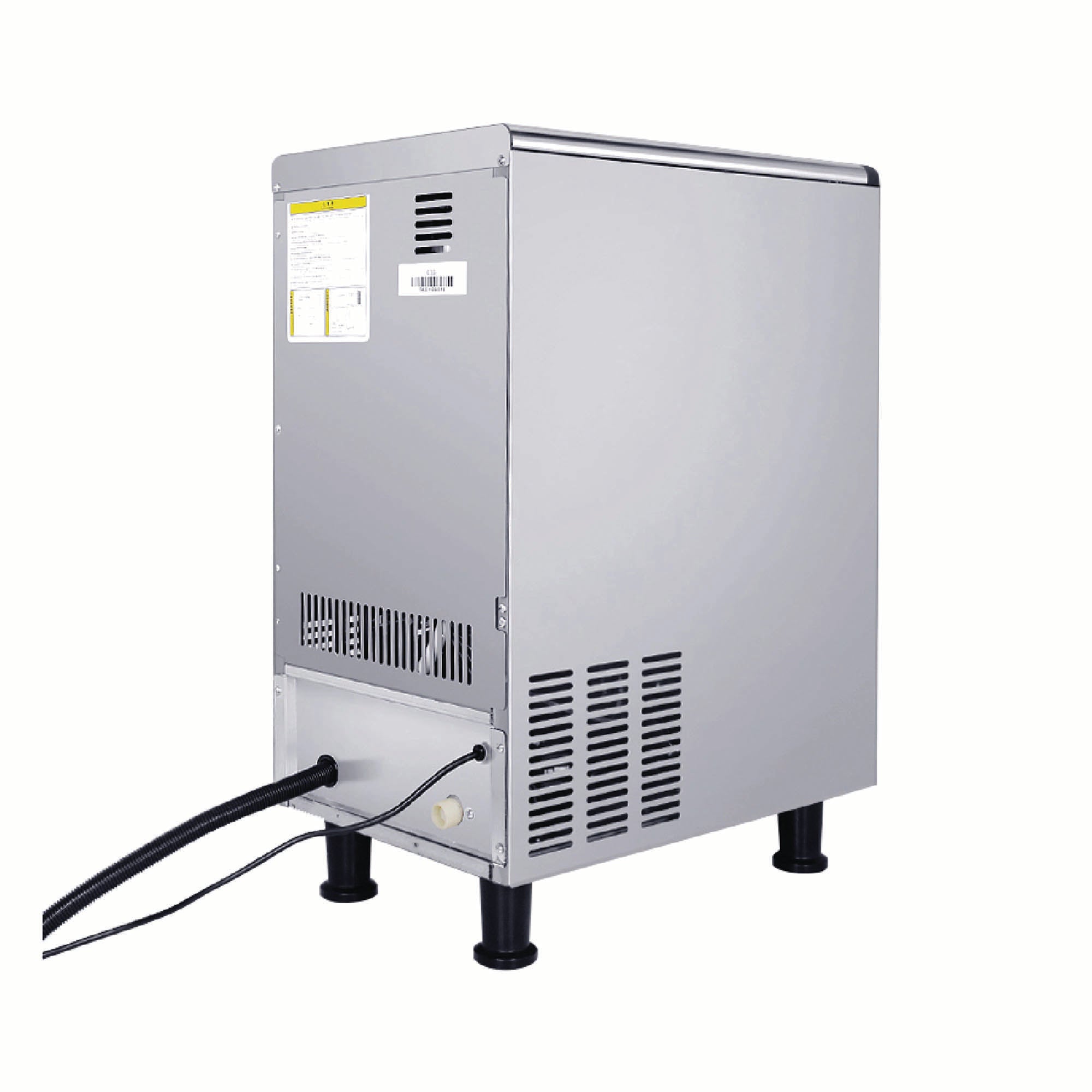 90 lbs. Freestanding Ice Maker in Stainless Steel