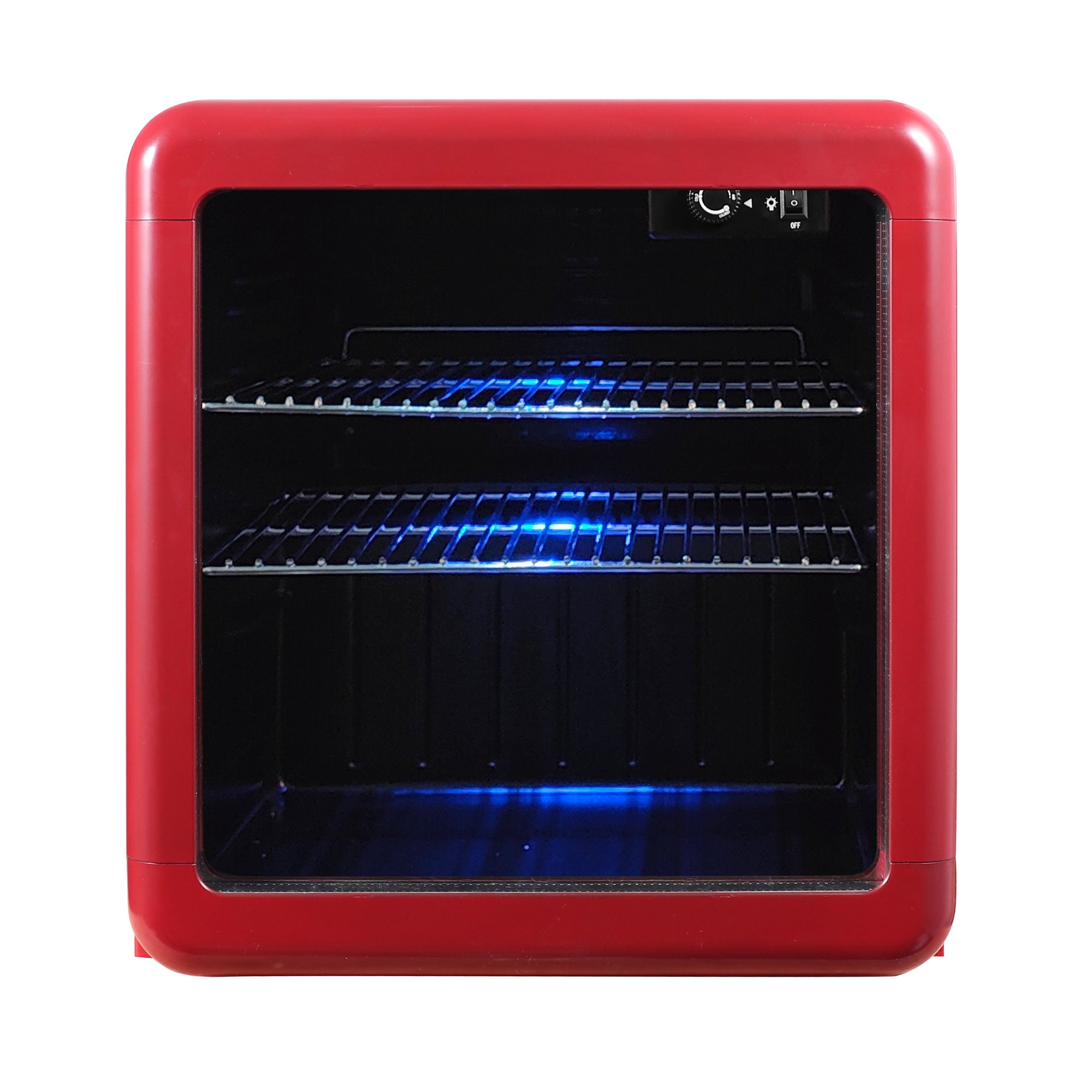 1.7 cu. ft. Retro Mini Beverage Cooler in Red