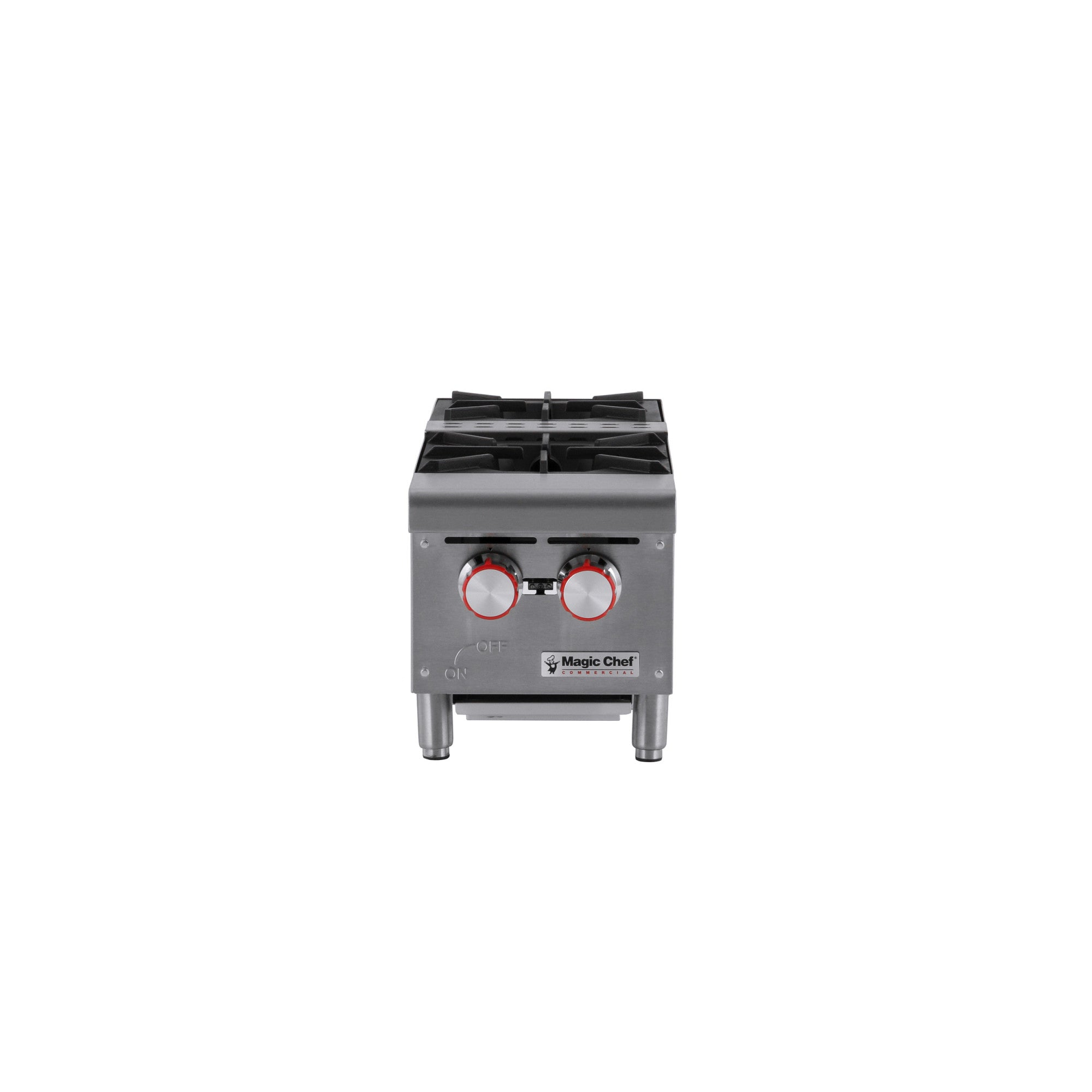 12 in. W Commercial Natural Gas Countertop Hot Plate in Stainless Steel