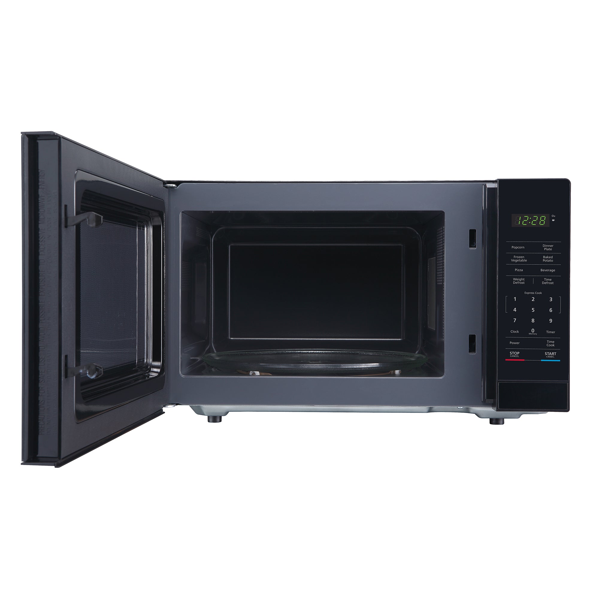1.1 cu. ft. Countertop Microwave, in Black with Gray Cavity