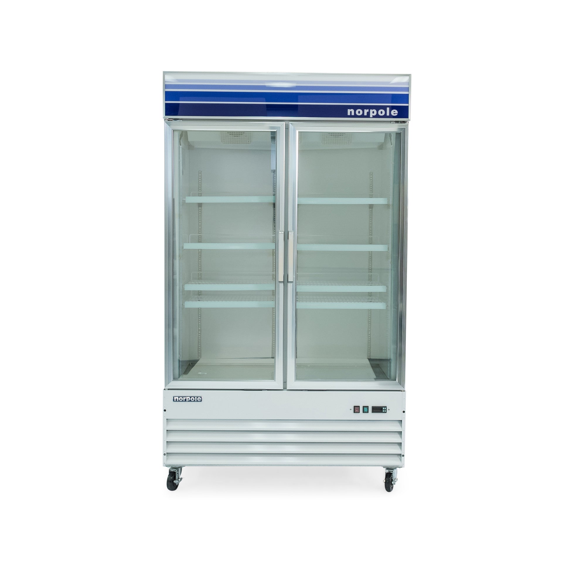 29 cu. ft. Glass Door Reach-In Commercial Merchandiser Upright Freezer in White