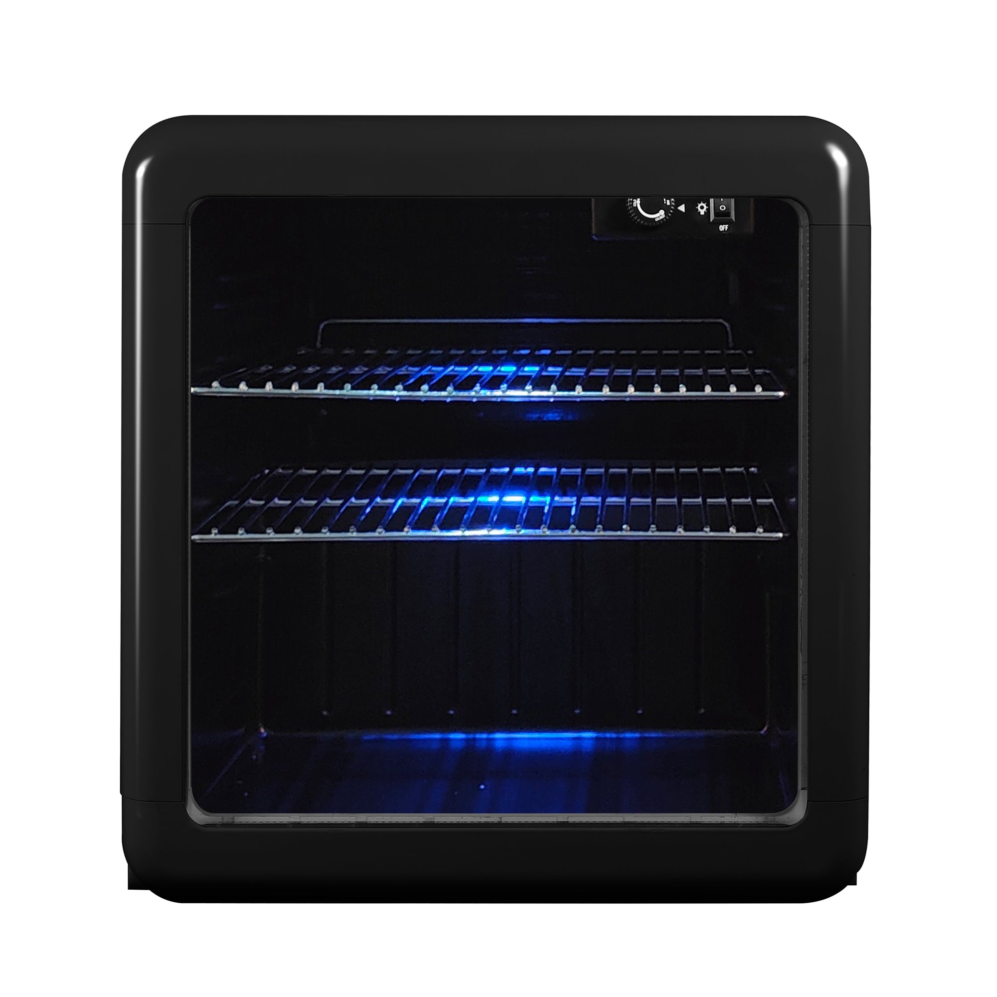 1.7 cu. ft. Retro Mini Beverage Cooler in Black