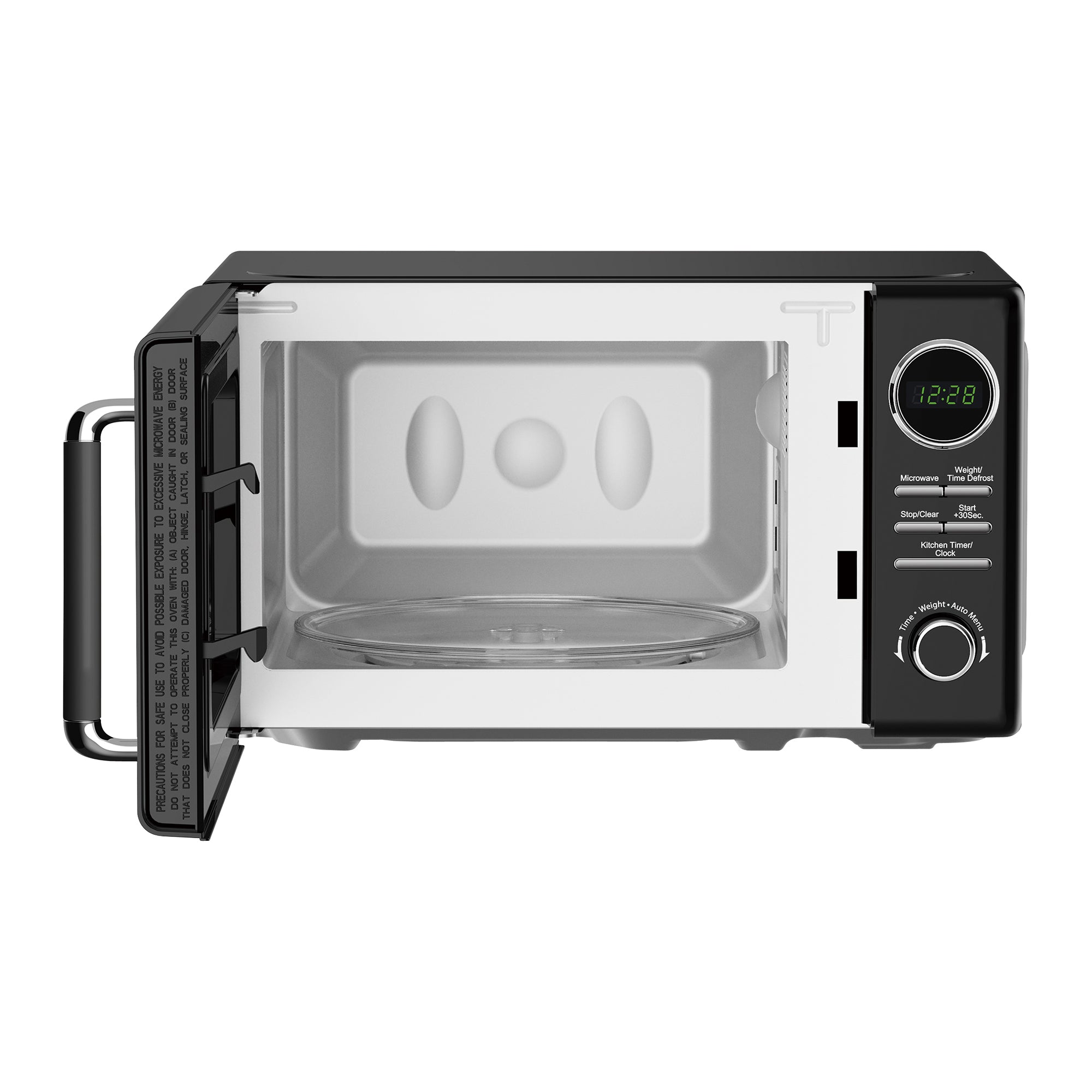 0.7 cu. ft. Retro Countertop Microwave in Black