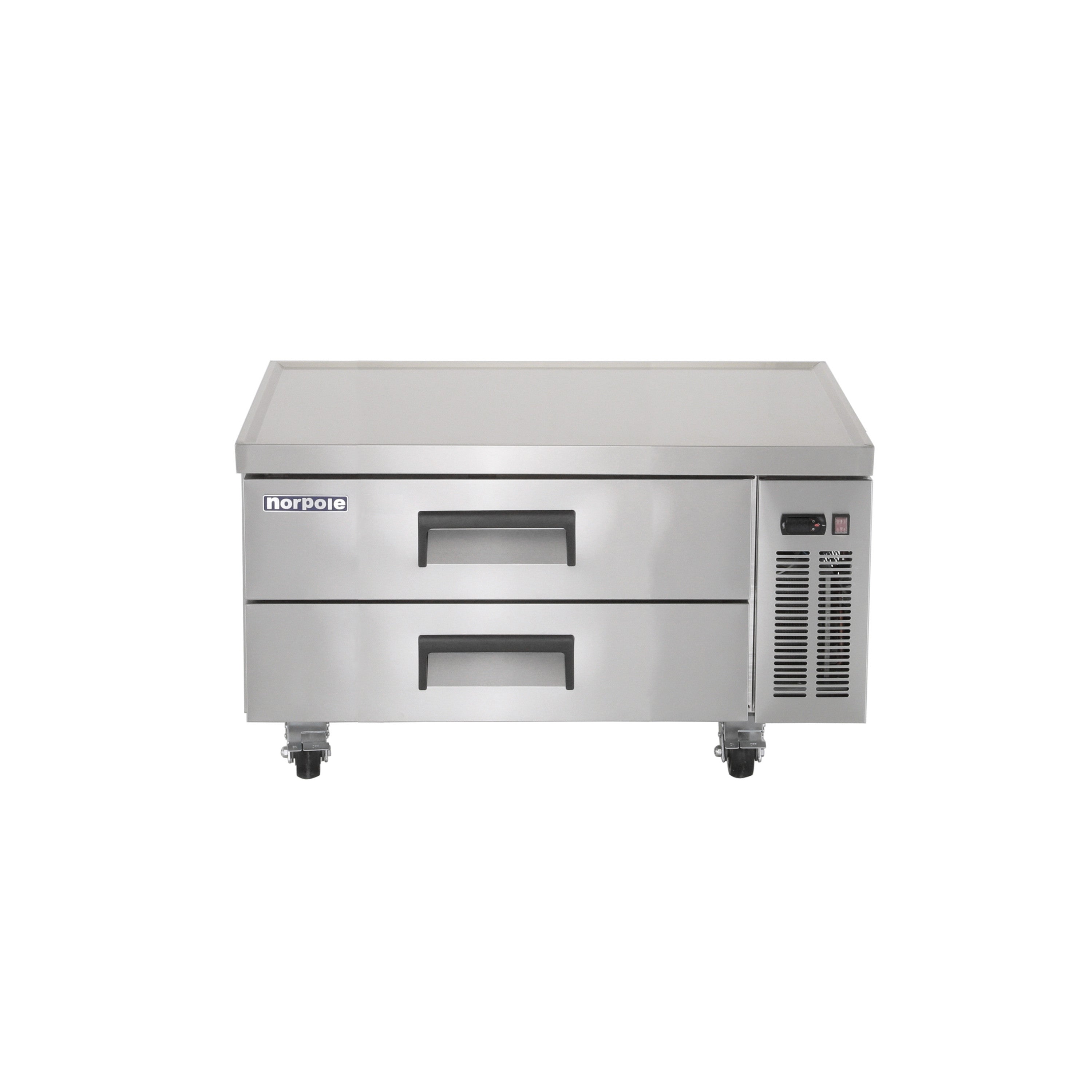 48 in Wide, 9.3 Cu Ft. 2-Drawer Chef Base Commercial Refrigerator in Stainless Steel