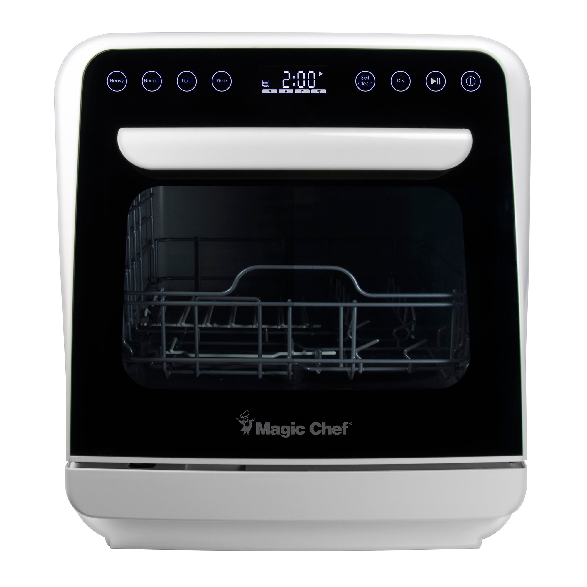 Mini Countertop Dishwasher in White with 3-Place Setting Capacity