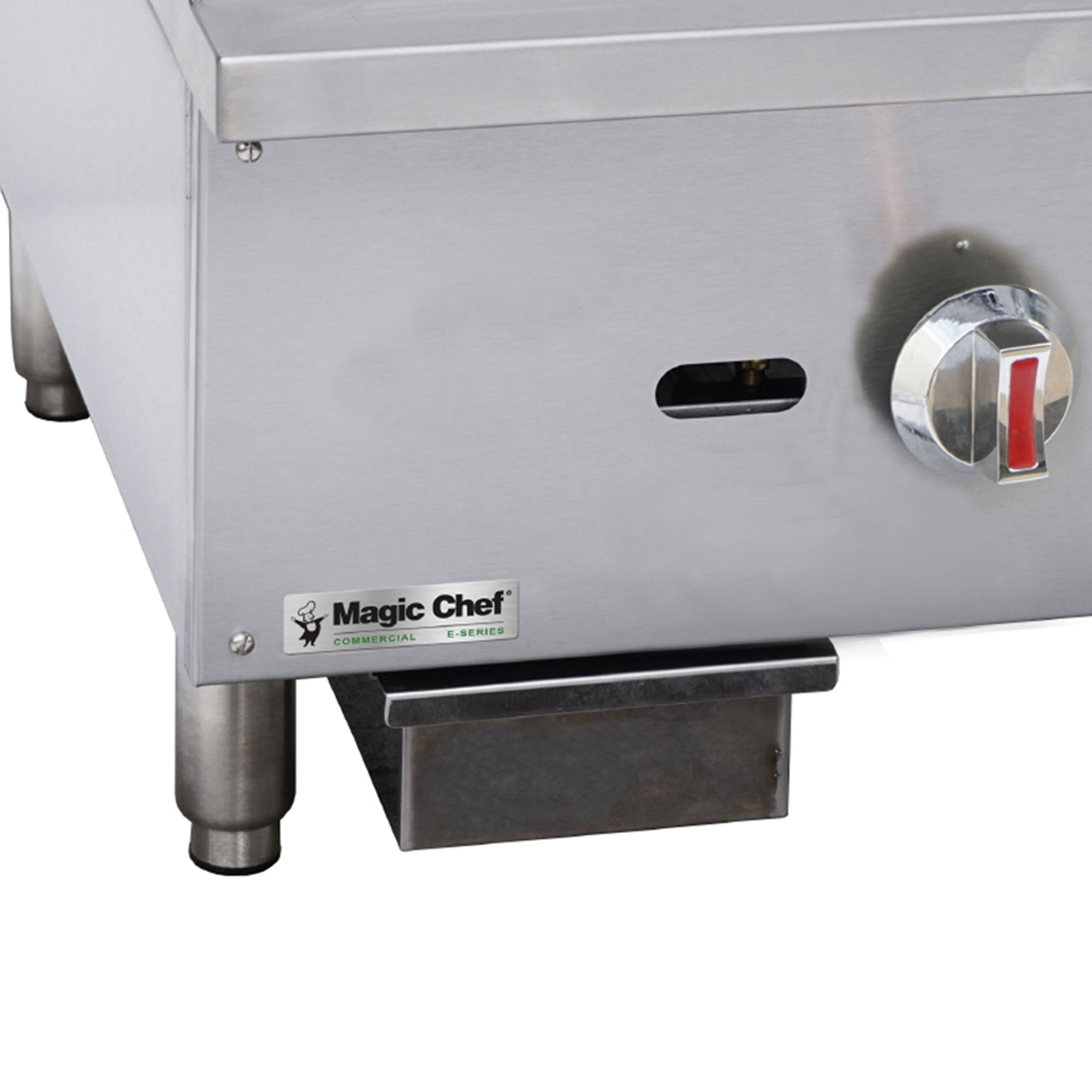16 in. Commercial Natural Gas Manual Countertop Griddle in Stainless Steel