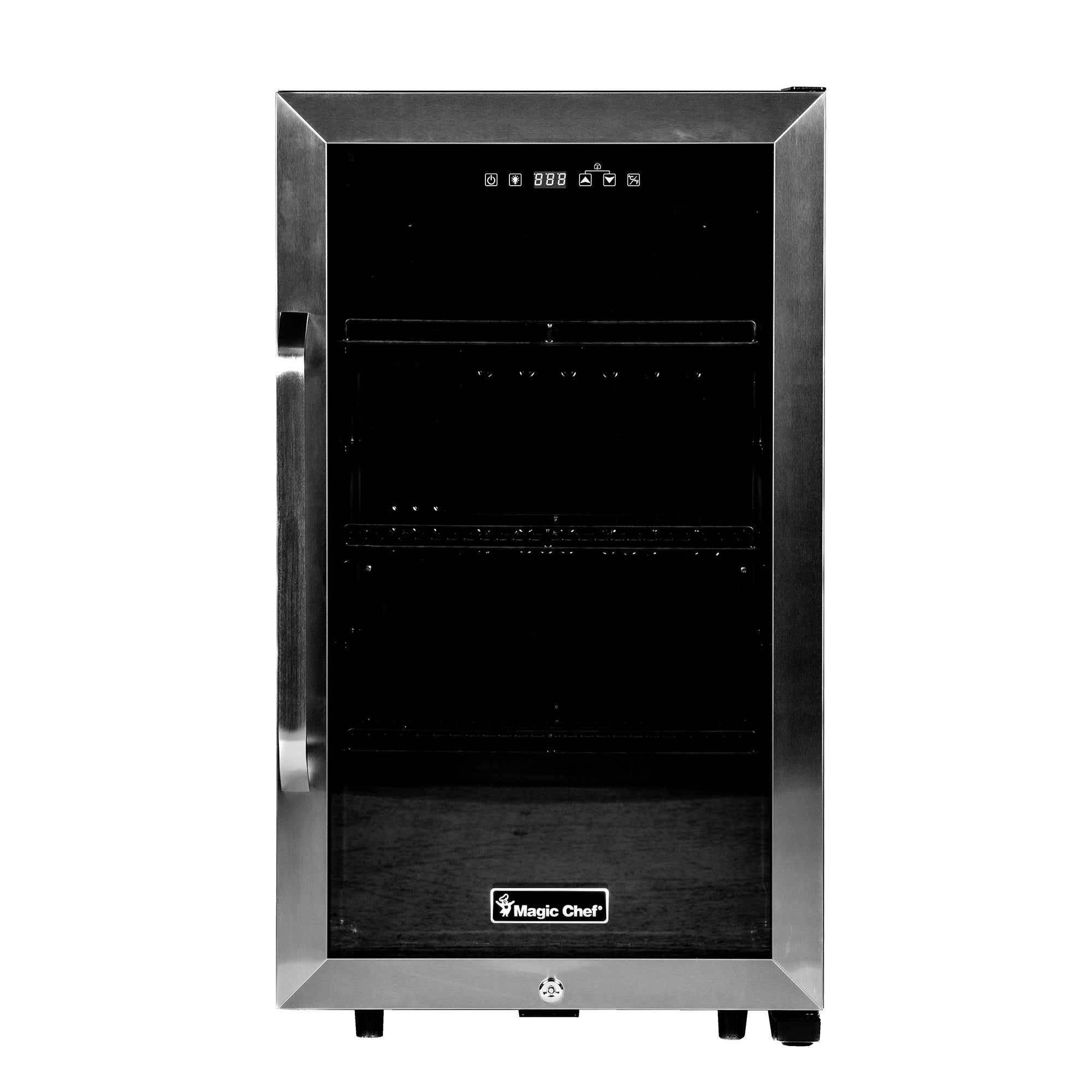 Commercial 18.9 in W. Single Zone 83 Can Beverage Cooler in Stainless Steel
