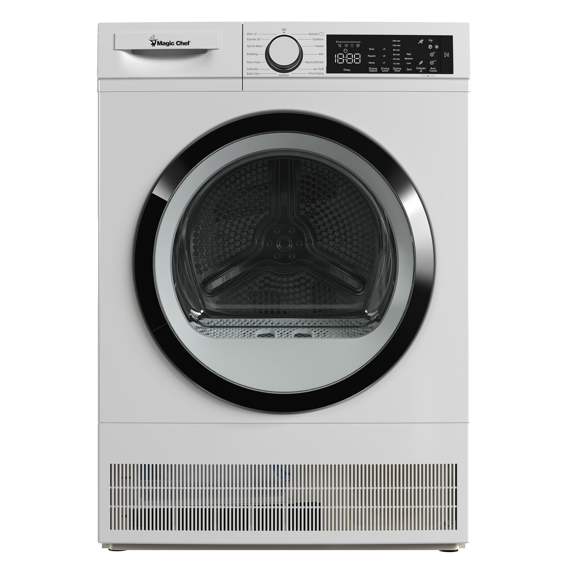4.0 cu. ft. Ventless, Condensing Front Load Stackable Electric Dryer, 24 in. in White
