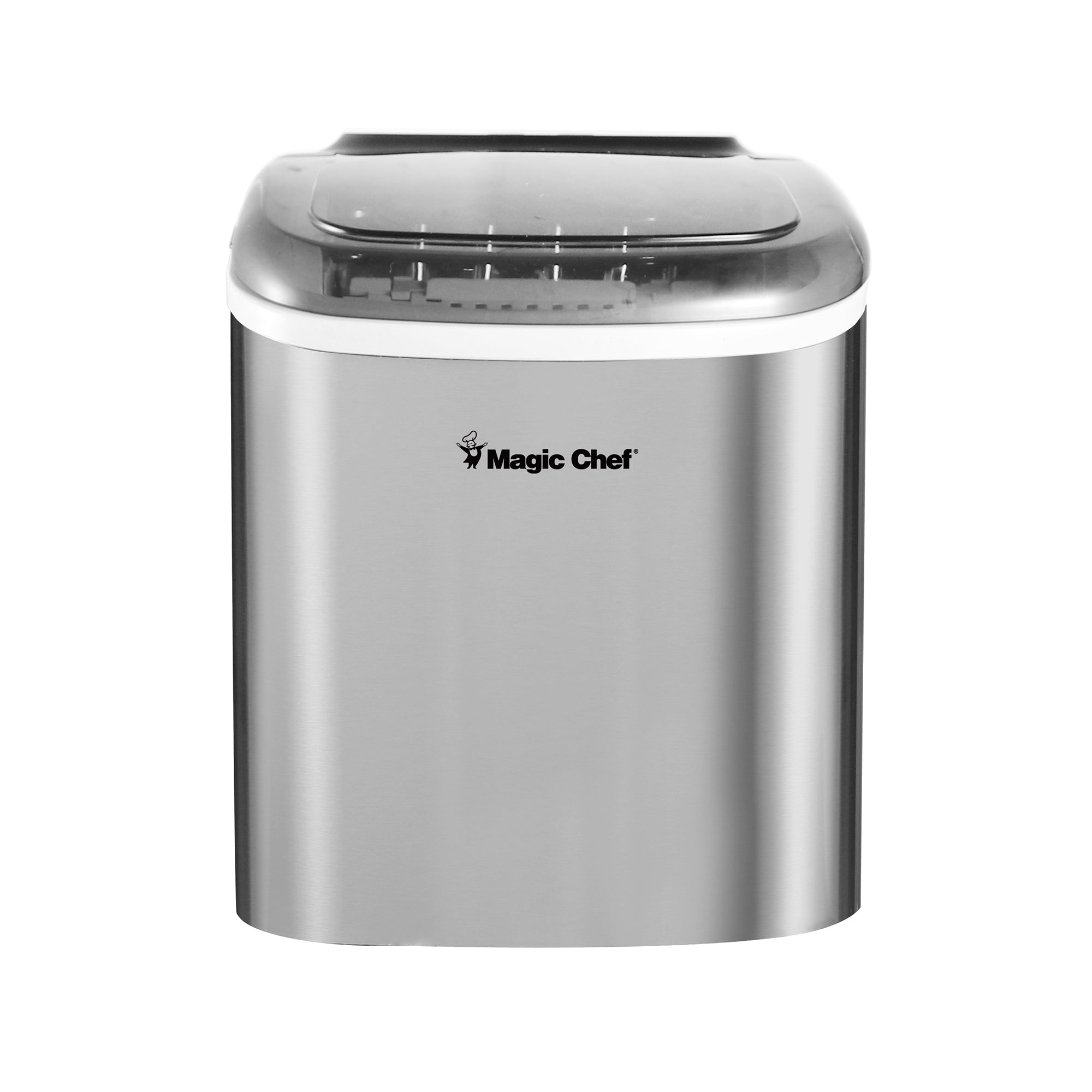 27 lbs. Portable Countertop Ice Maker in Stainless Steel