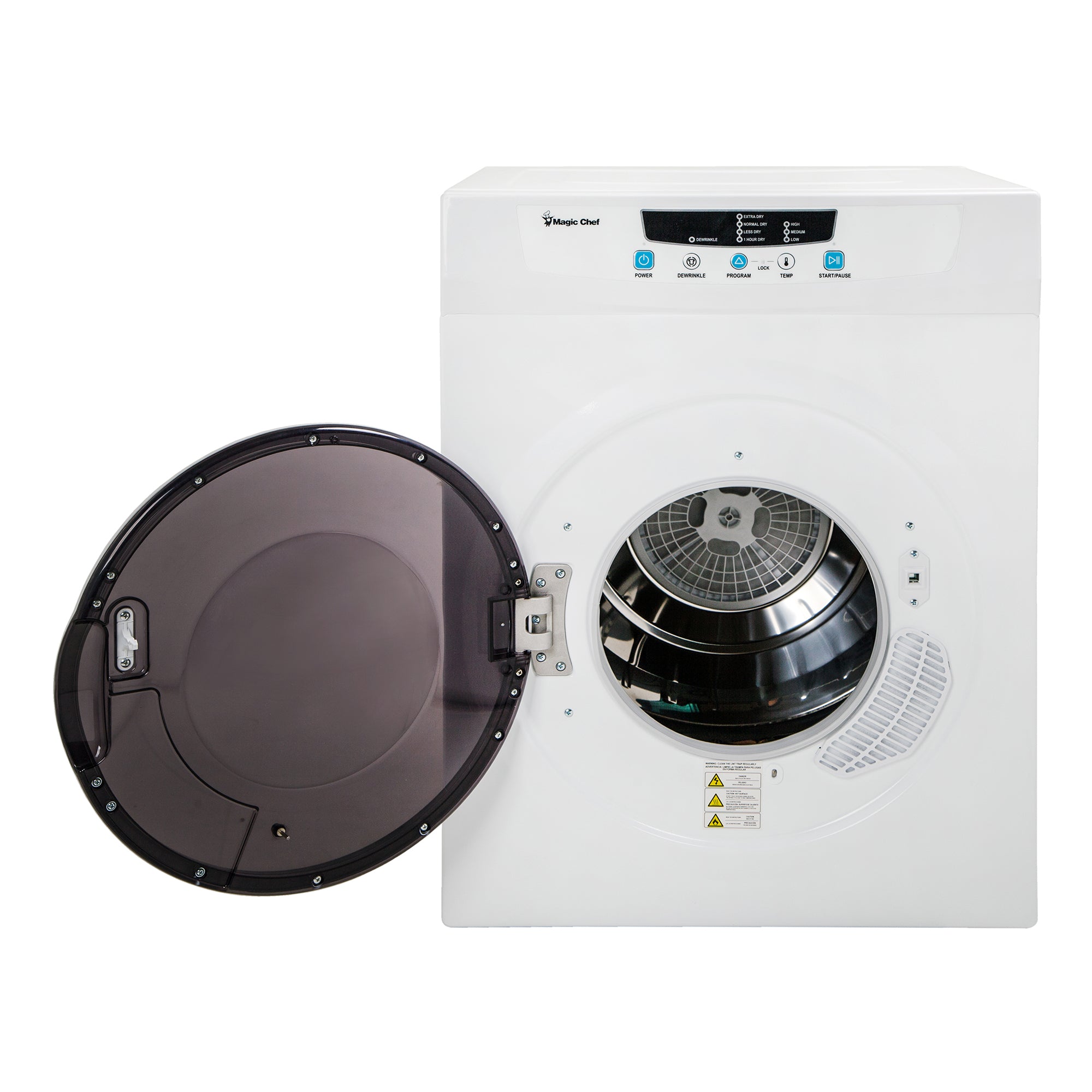 Compact 3.5 cu. ft. Electric Dryer in White