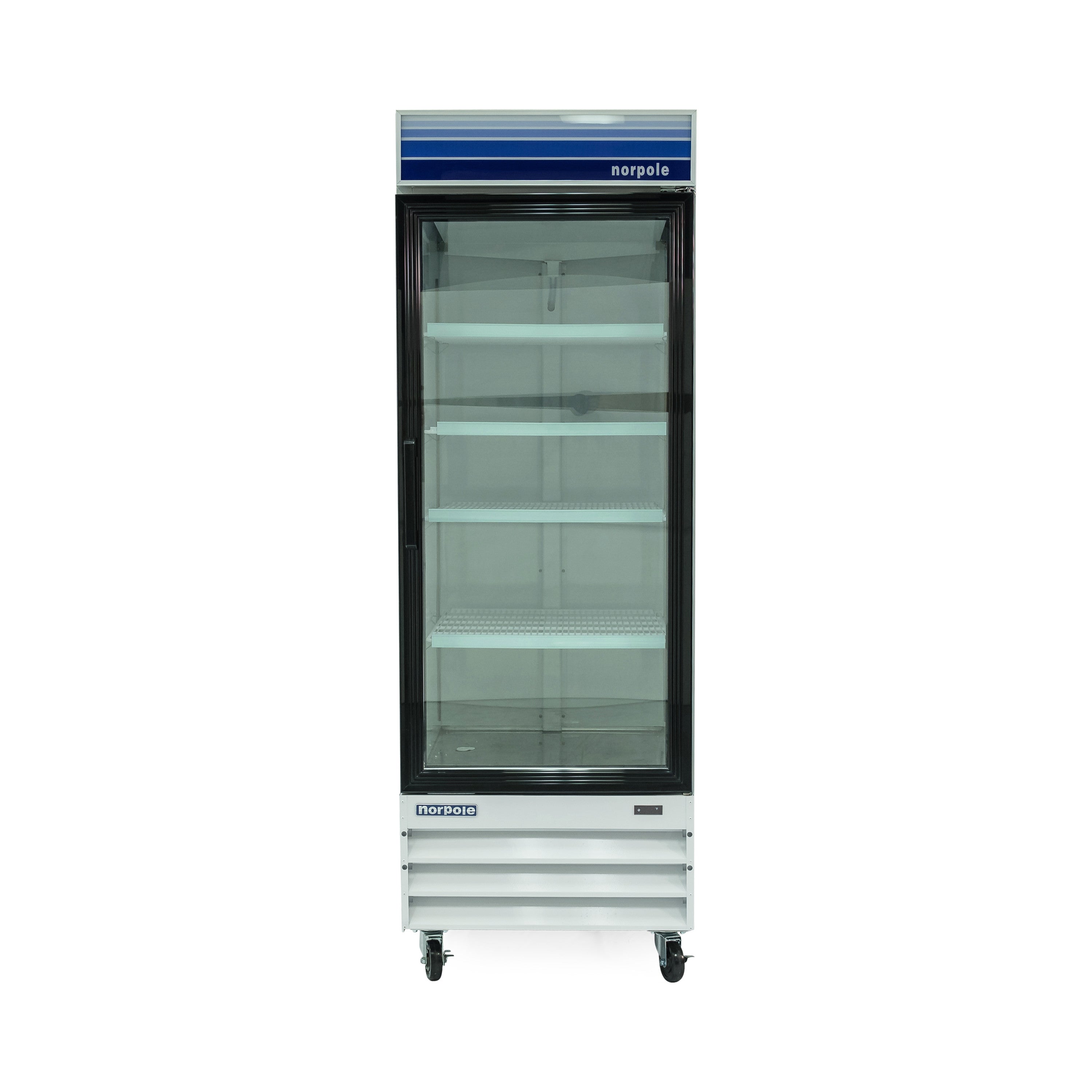 27 in. W 13 cu. ft. Glass Door Commercial Upright Freezer in White