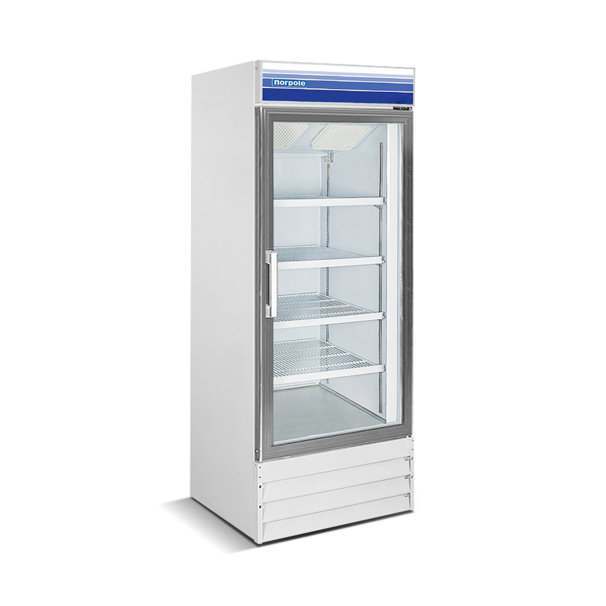 27 in. W 13 cu. ft. Glass Door Commercial Upright Freezer in White
