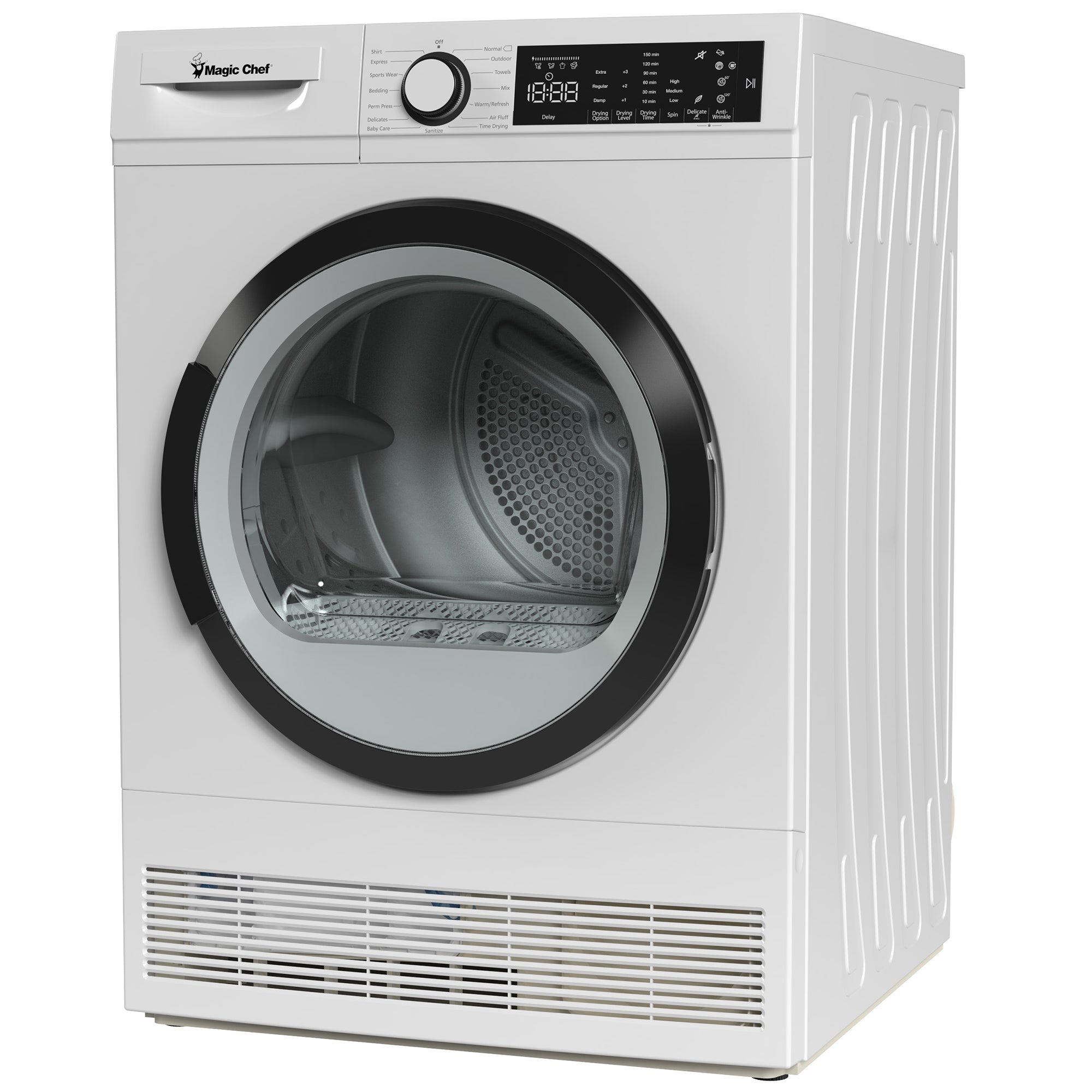 4.0 cu. ft. Ventless, Condensing Front Load Stackable Electric Dryer, 24 in. in White
