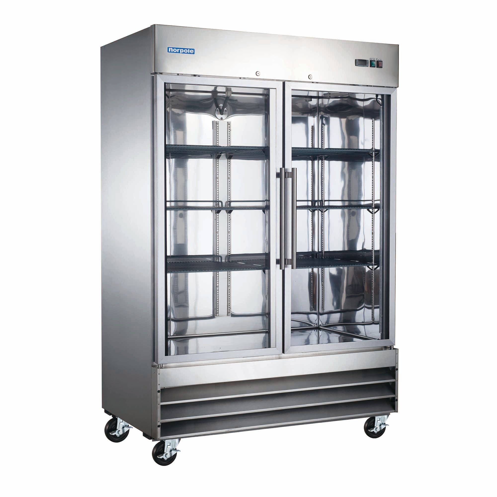 2 Glass Door Reach-In Freezer