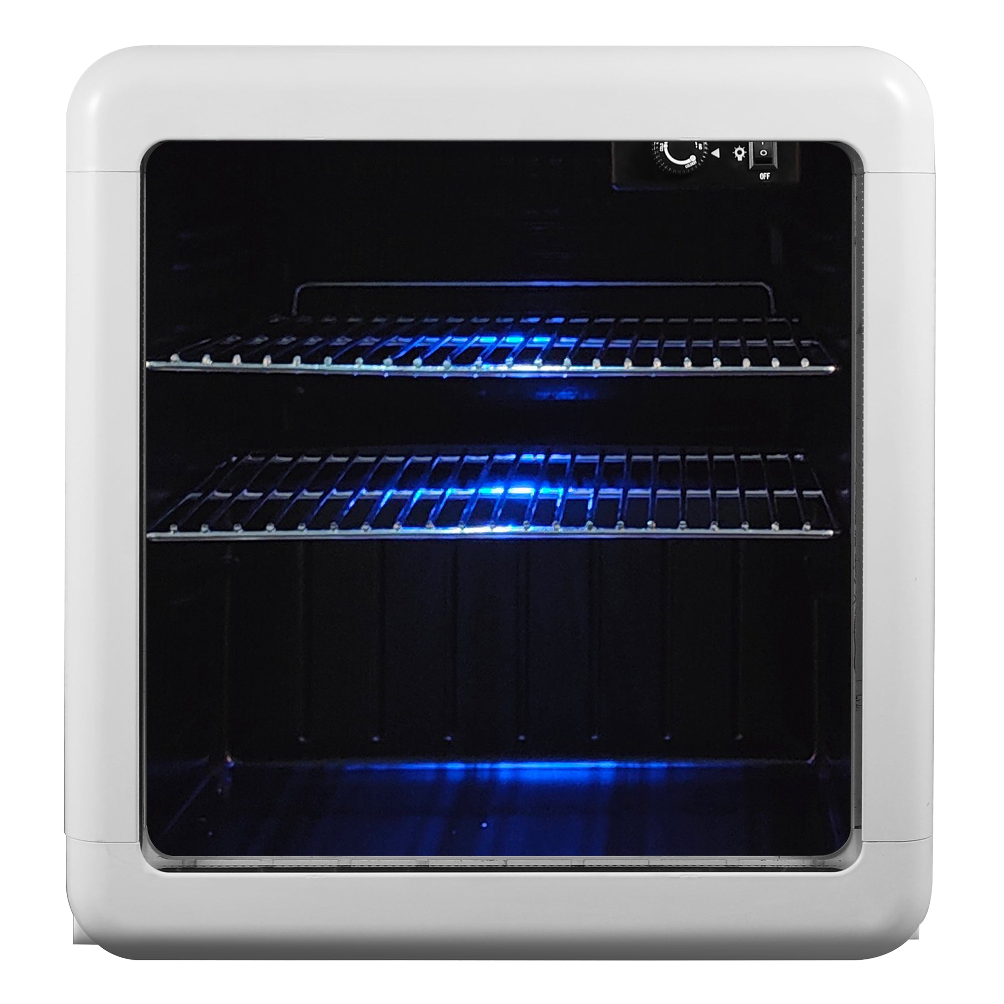 1.7 cu. ft. Retro Mini Beverage Cooler in White