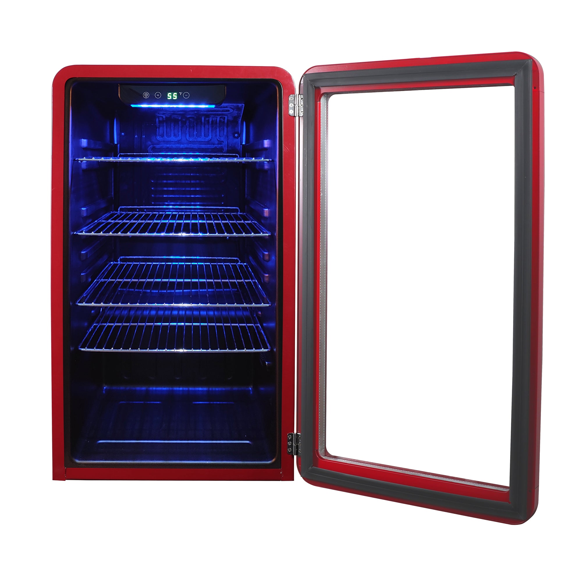 3.4 cu. ft. Retro Beverage Cooler in Red