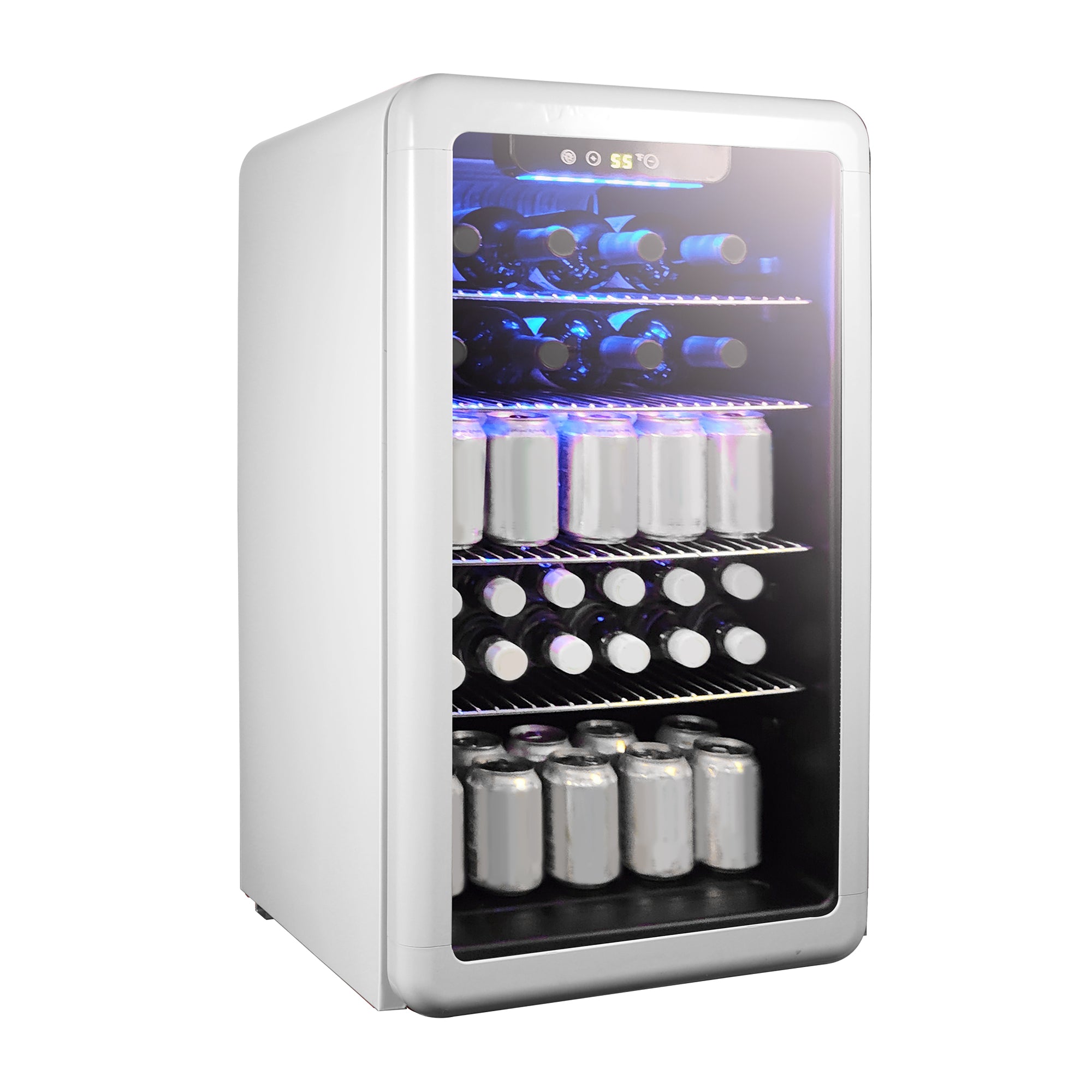 3.4 cu. ft. Retro Beverage Cooler, in White