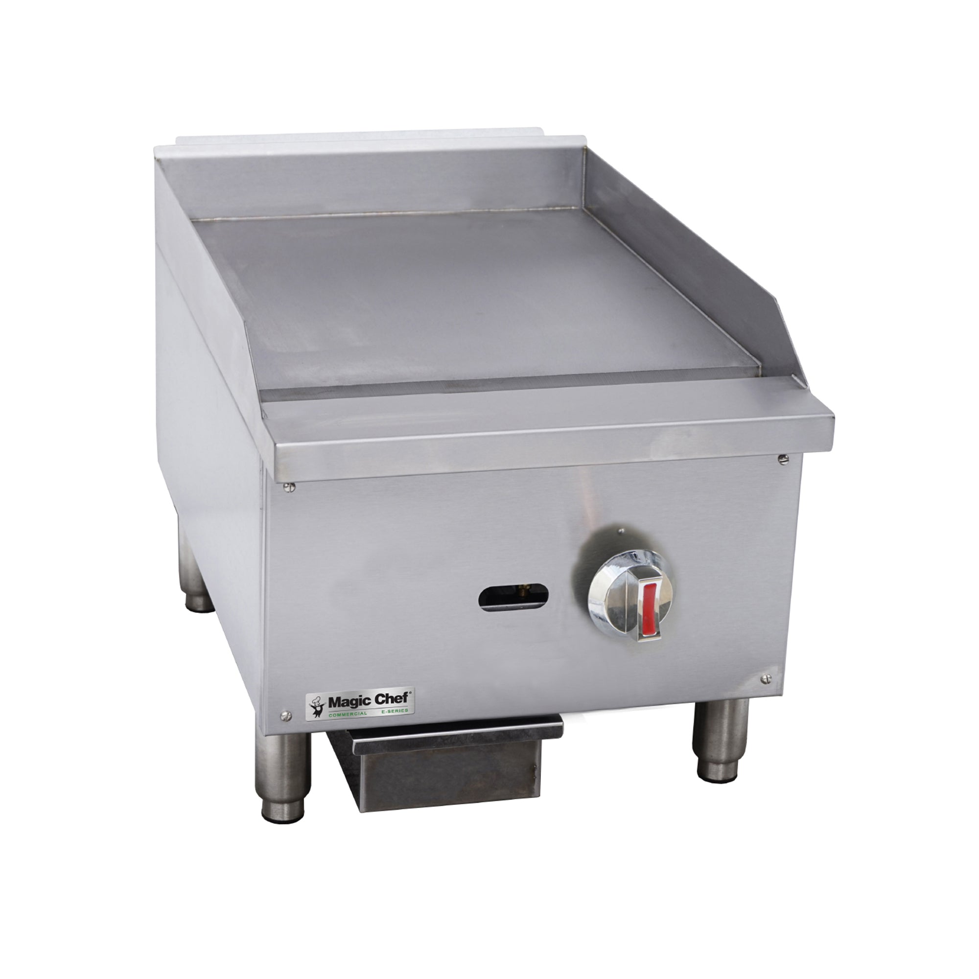 16 in. Commercial Thermostatic Countertop Gas Griddle in Stainless Steel