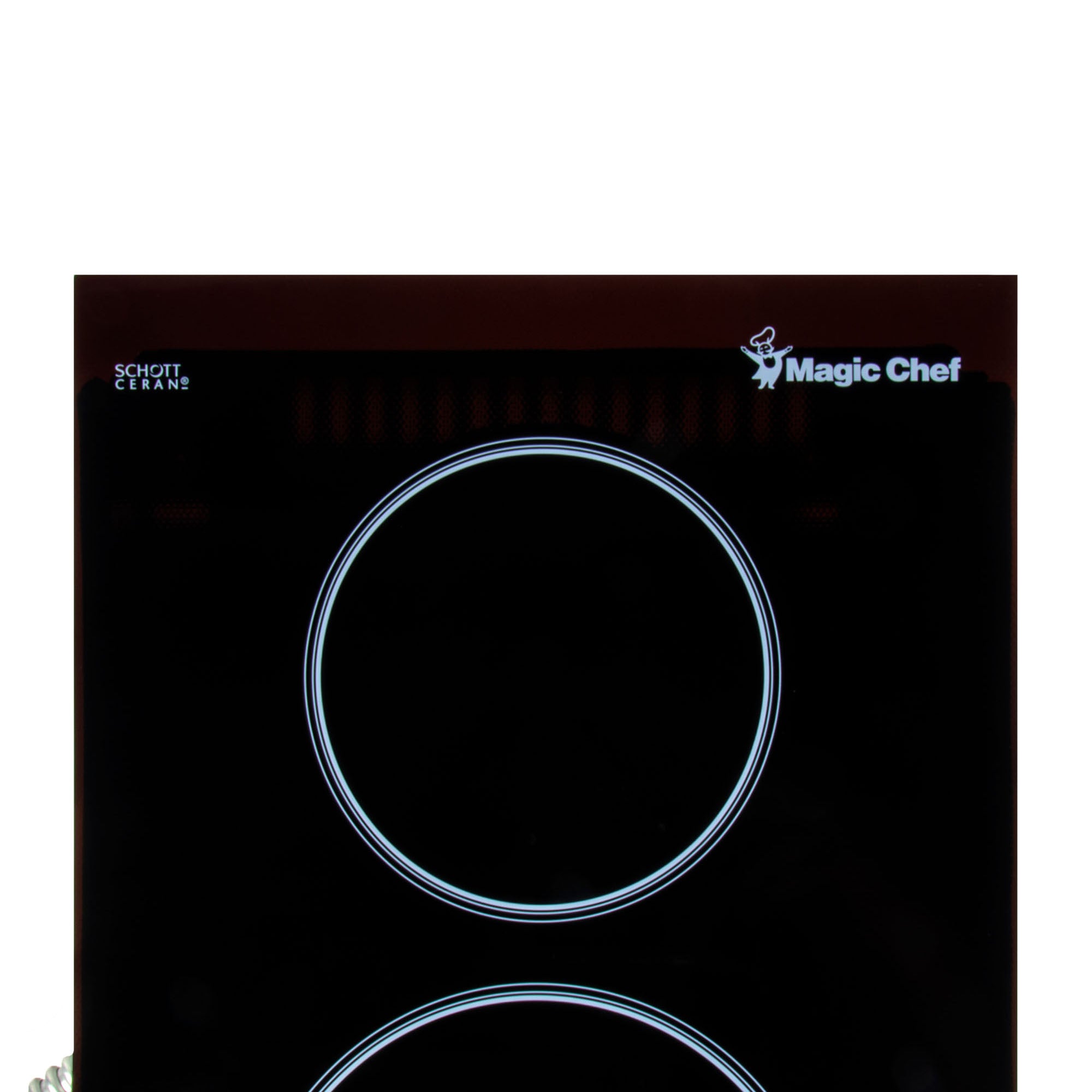 12 in. Radiant Electric Ceramic Glass Cooktop in Black with 2 Elements