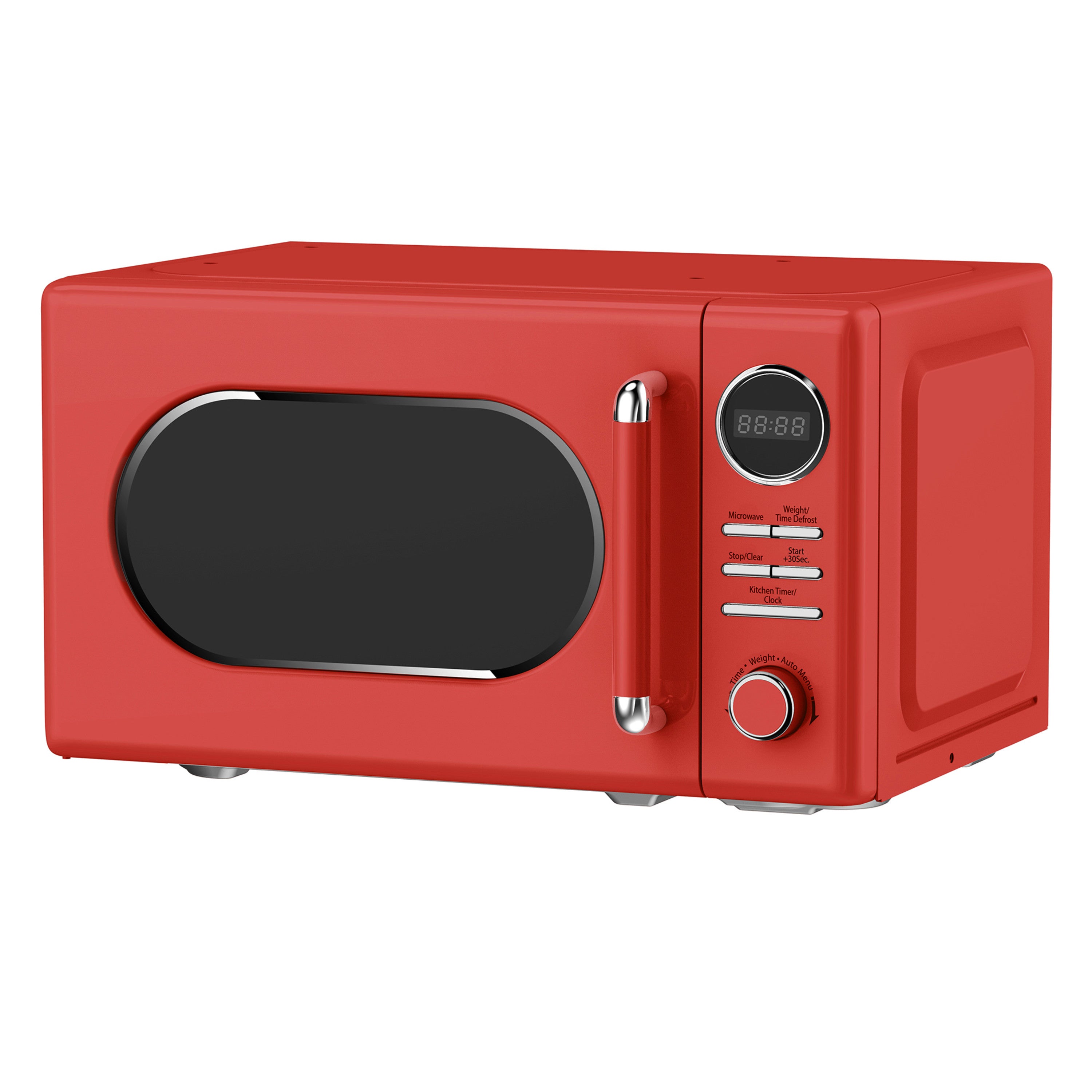 0.7 cu. ft . Retro Countertop Microwave in Red
