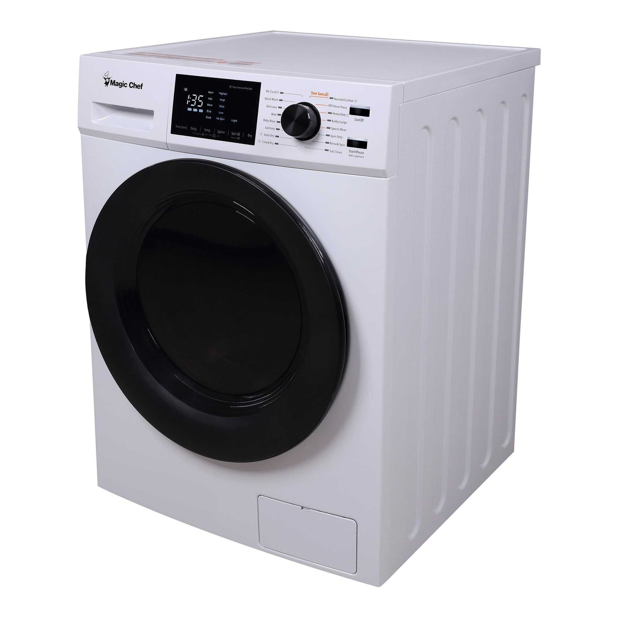 2.7 cu. ft. White All in One Ventless Washer Dryer Combo