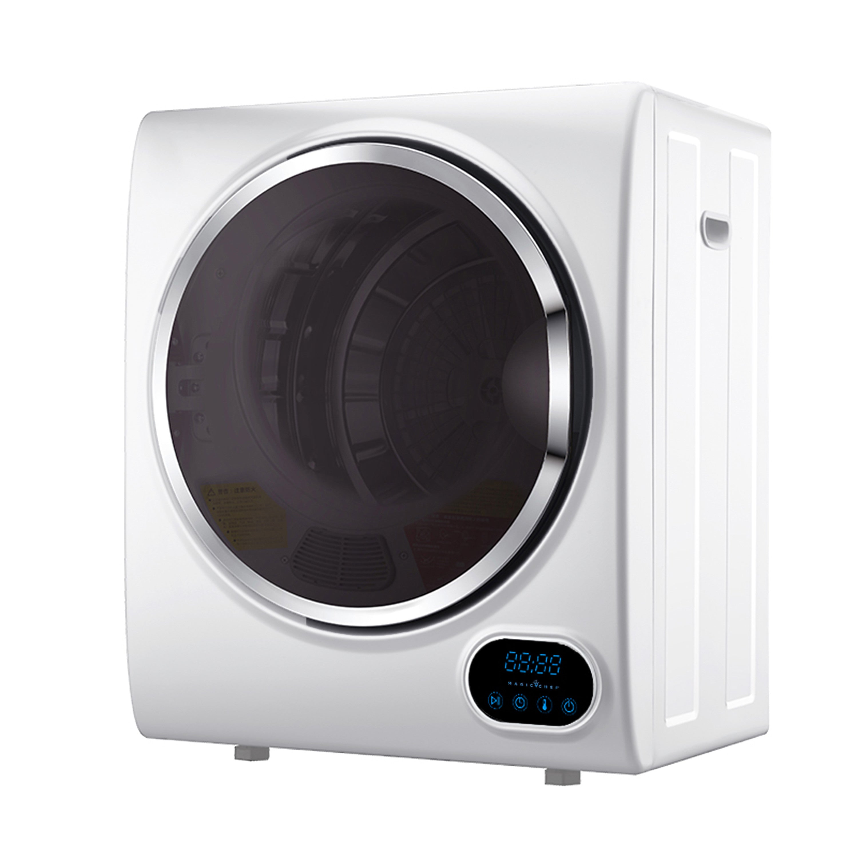 Compact 1.5 cu. ft. Electric Dryer in White