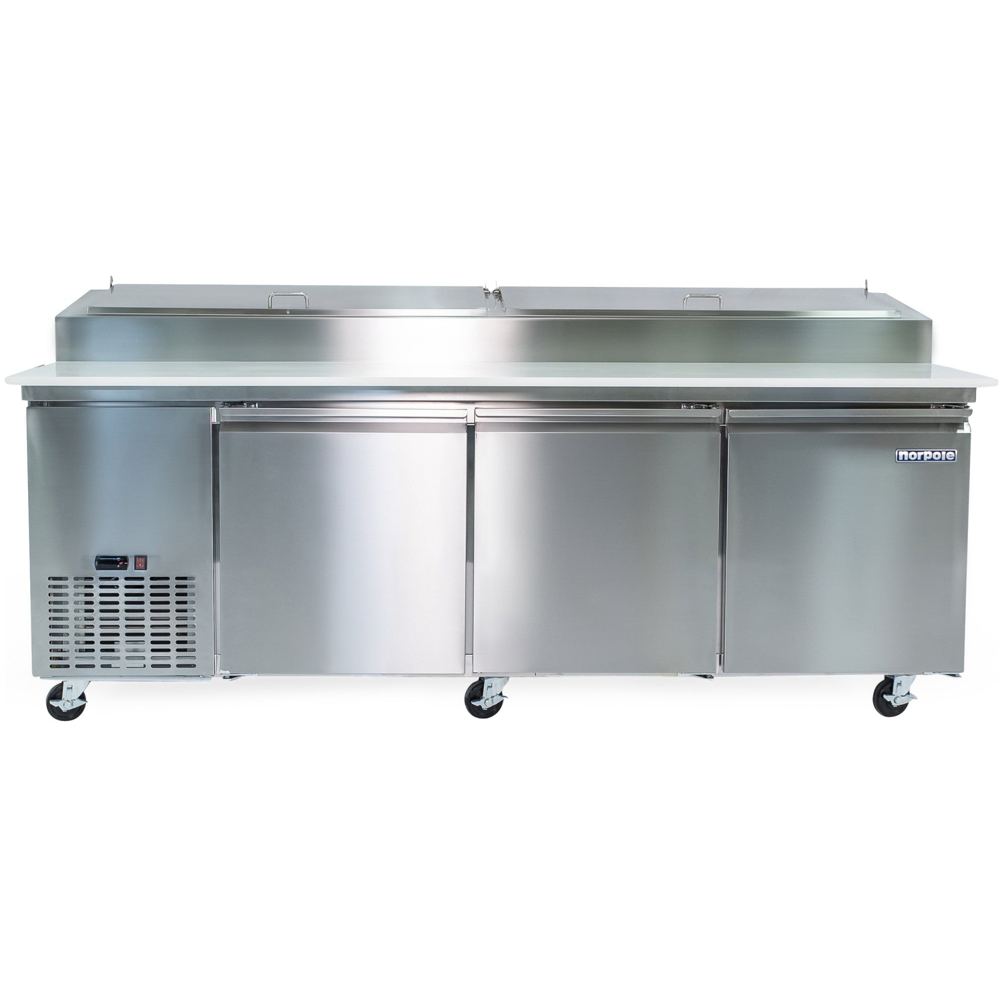24 cu. ft. Commercial Pizza Prep Refrigerator in Stainless Steel