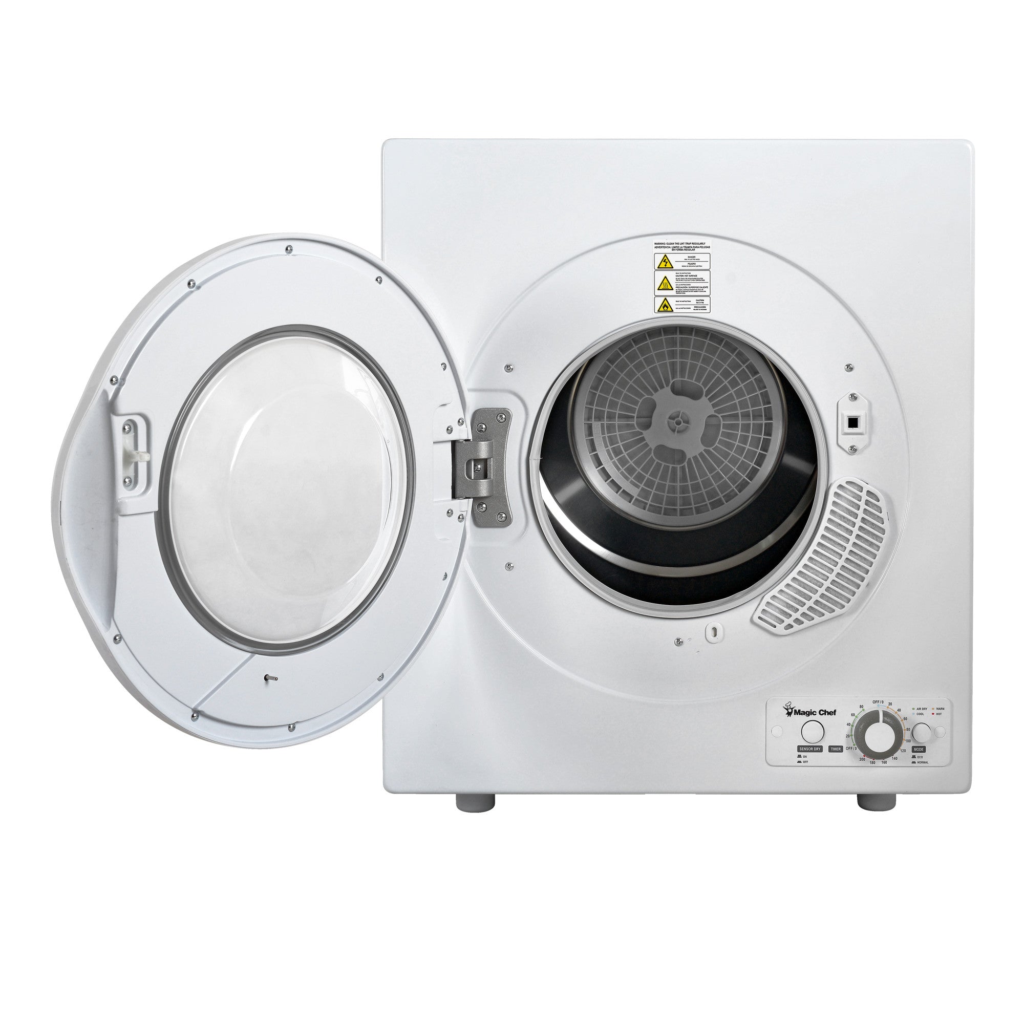 2.6 cu. ft. Compact Electric Dryer in White