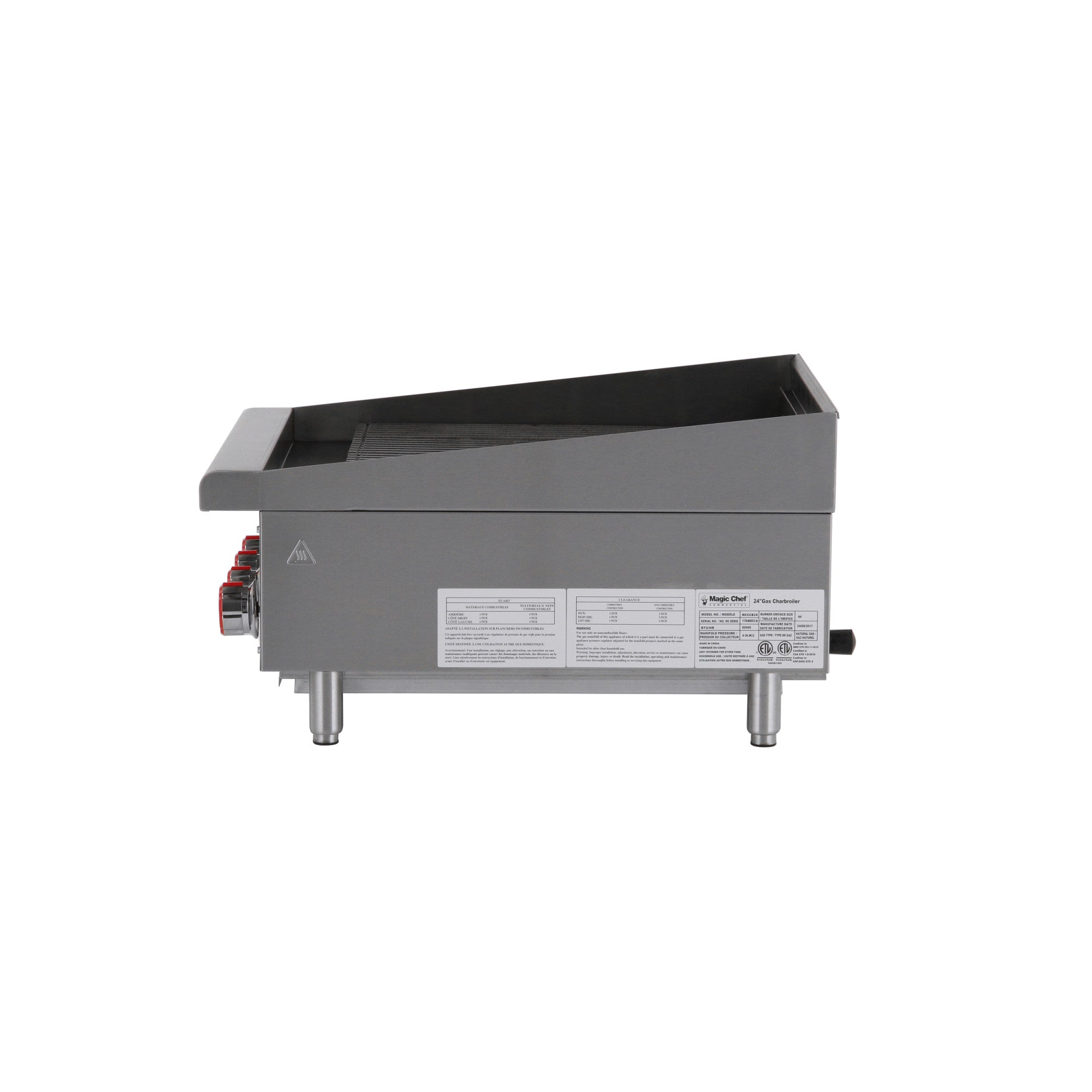 24 in. Commercial Countertop Radiant Char Broiler