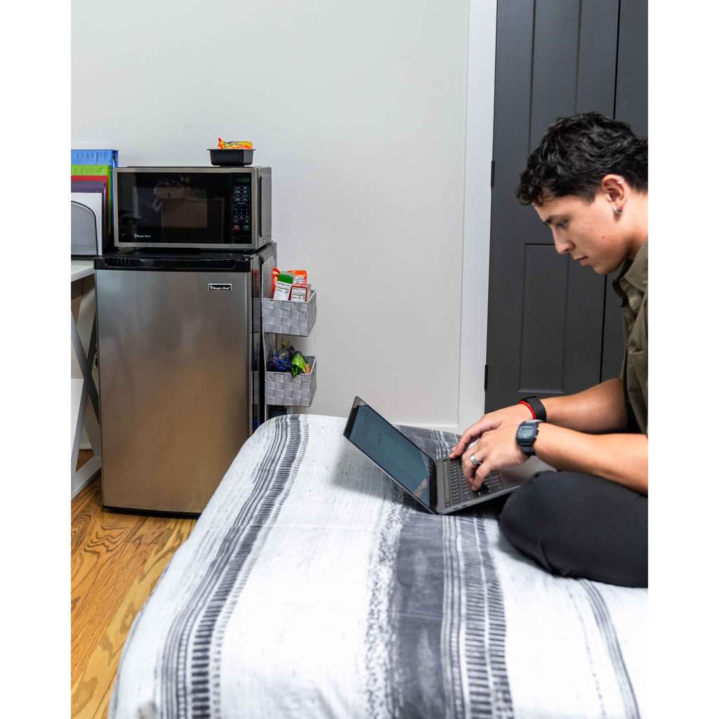4.4 cu. ft. Compact Mini Refrigerator in Stainless Look