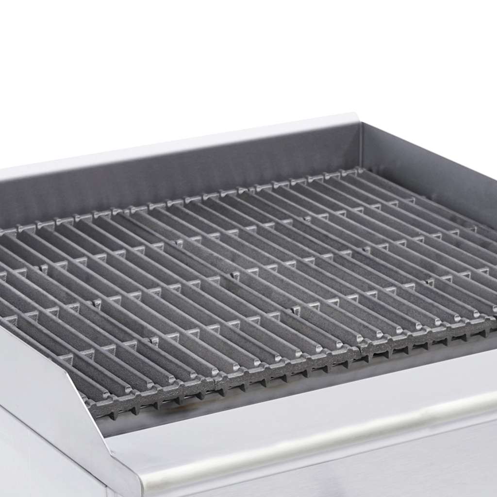 24 in. Commercial Countertop Radiant Charbroiler in Stainless Steel