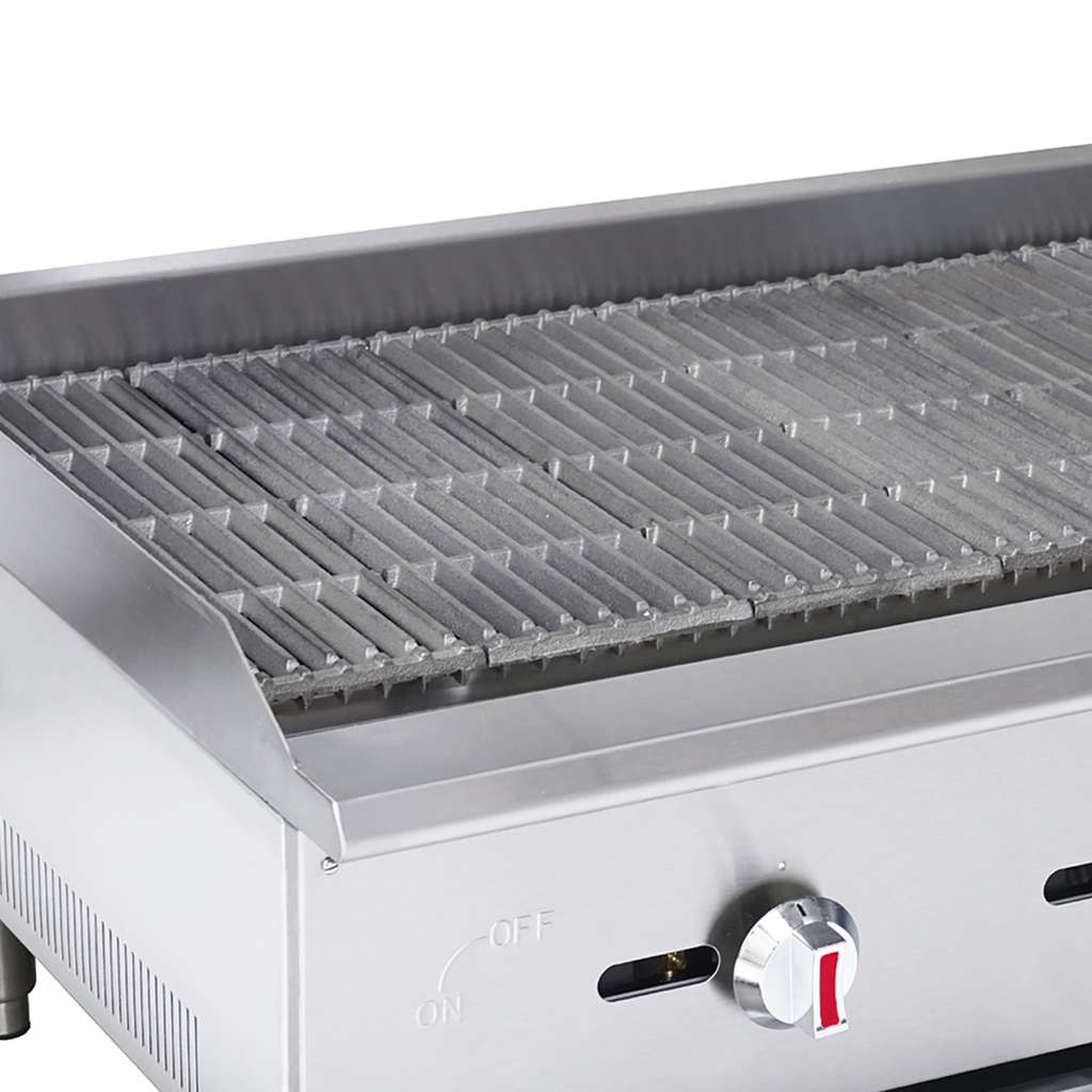 36 in. Commercial Countertop Radiant Charbroiler in Stainless Steel