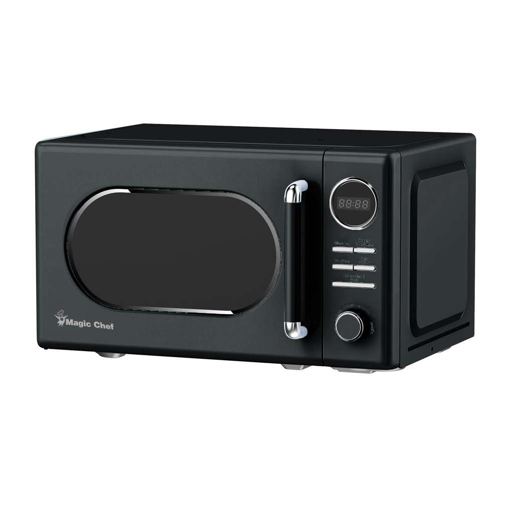 0.7 cu. ft. Retro Countertop Microwave in Black