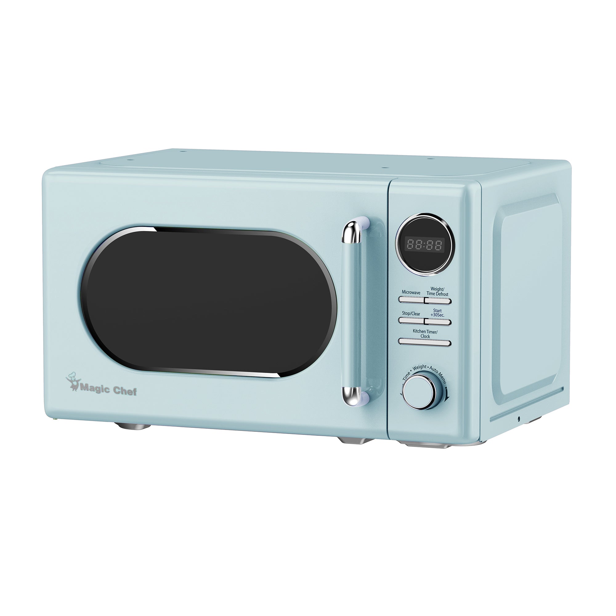 0.7 cu. ft. Retro Countertop Microwave in Mint