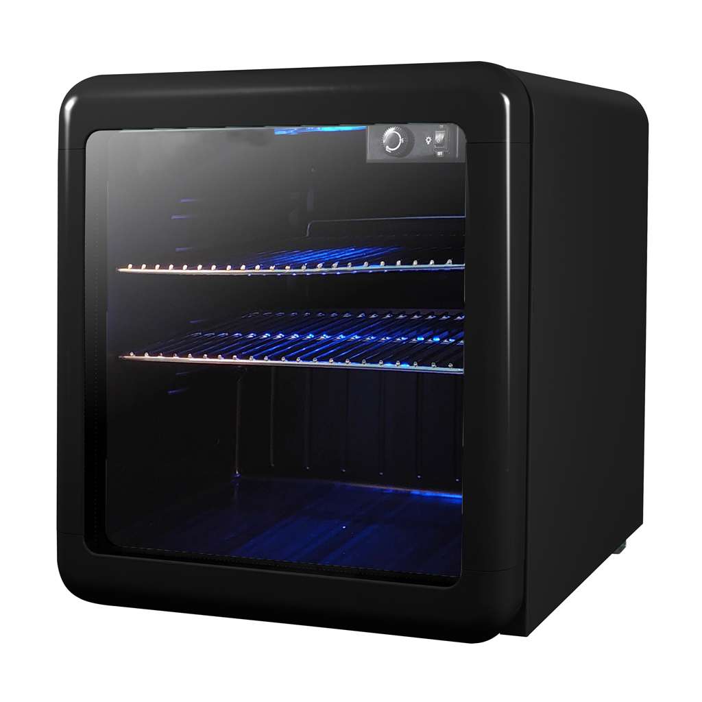 1.7 cu. ft. Retro Mini Beverage Cooler in Black