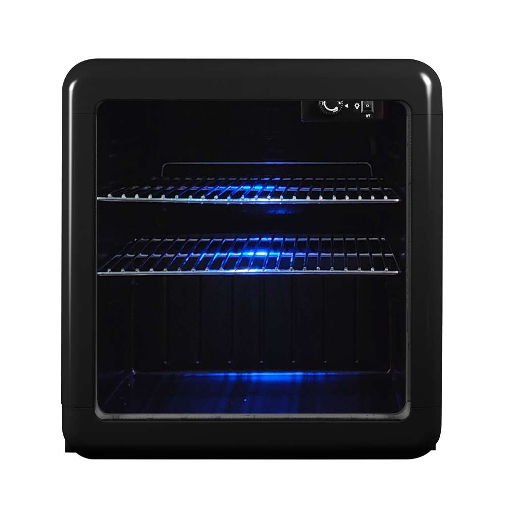1.7 cu. ft. Retro Mini Beverage Cooler in Black
