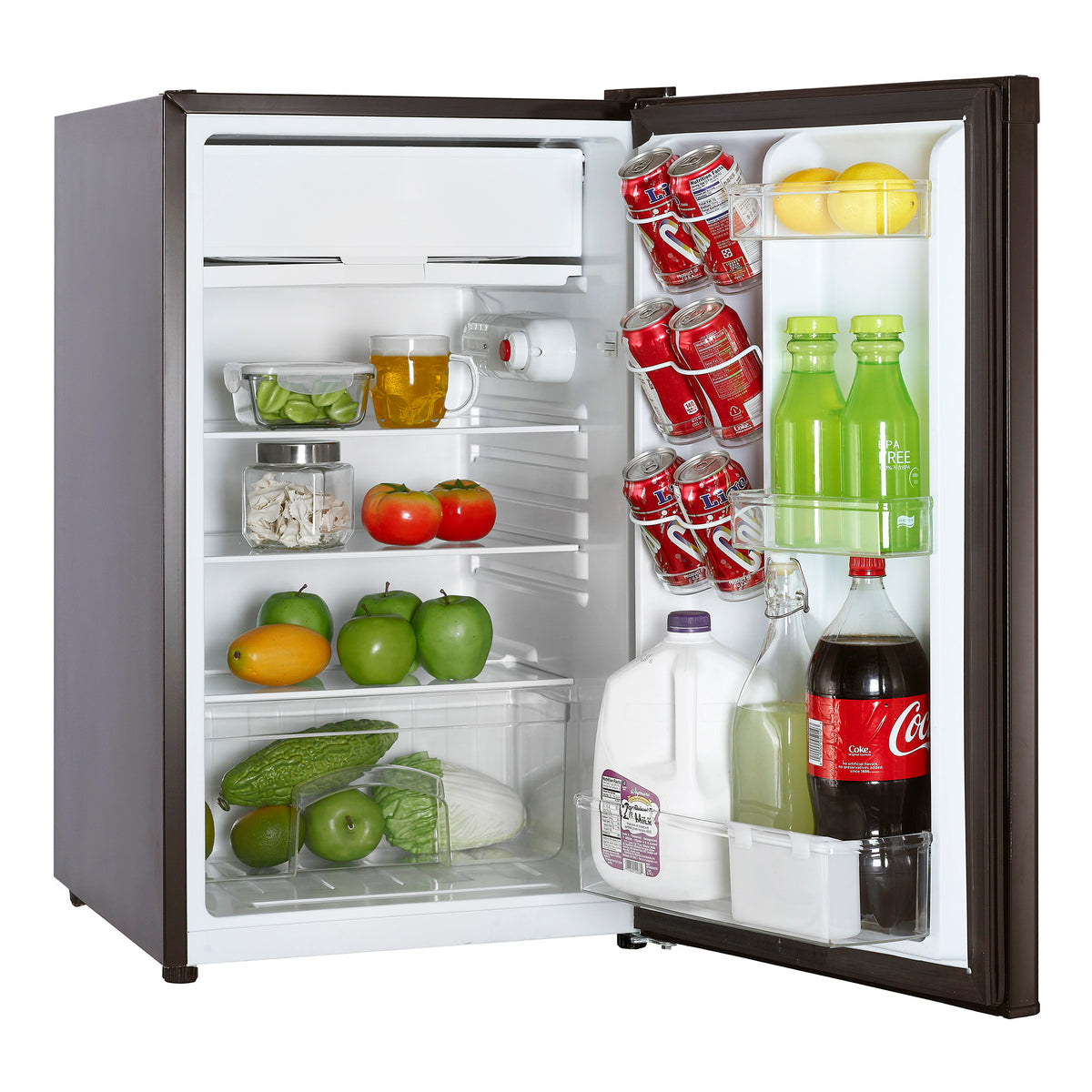 4.4 cu. ft. Mini Refrigerator in Black with Freezer Section