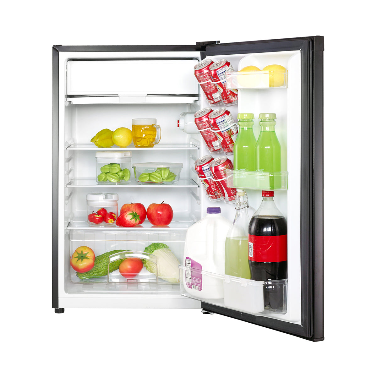 4.4 cu. ft. Mini Refrigerator in Black with Freezer Section