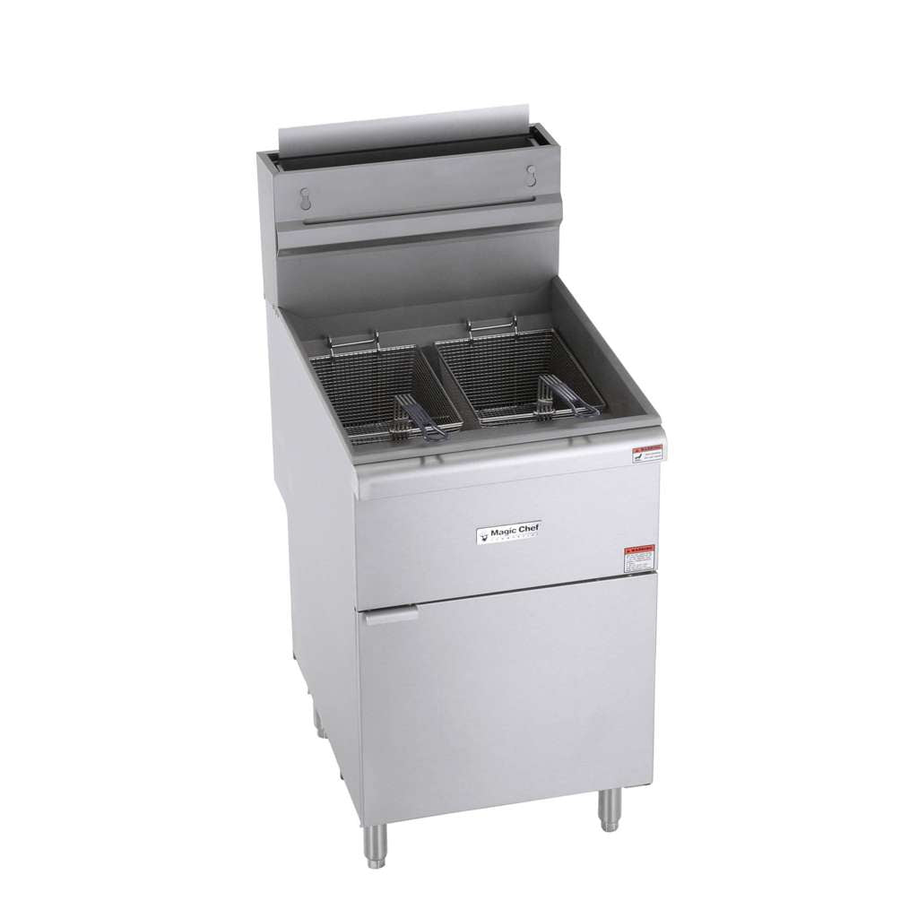 52 Qt. Stainless Steel Commercial Natural Gas Fryer