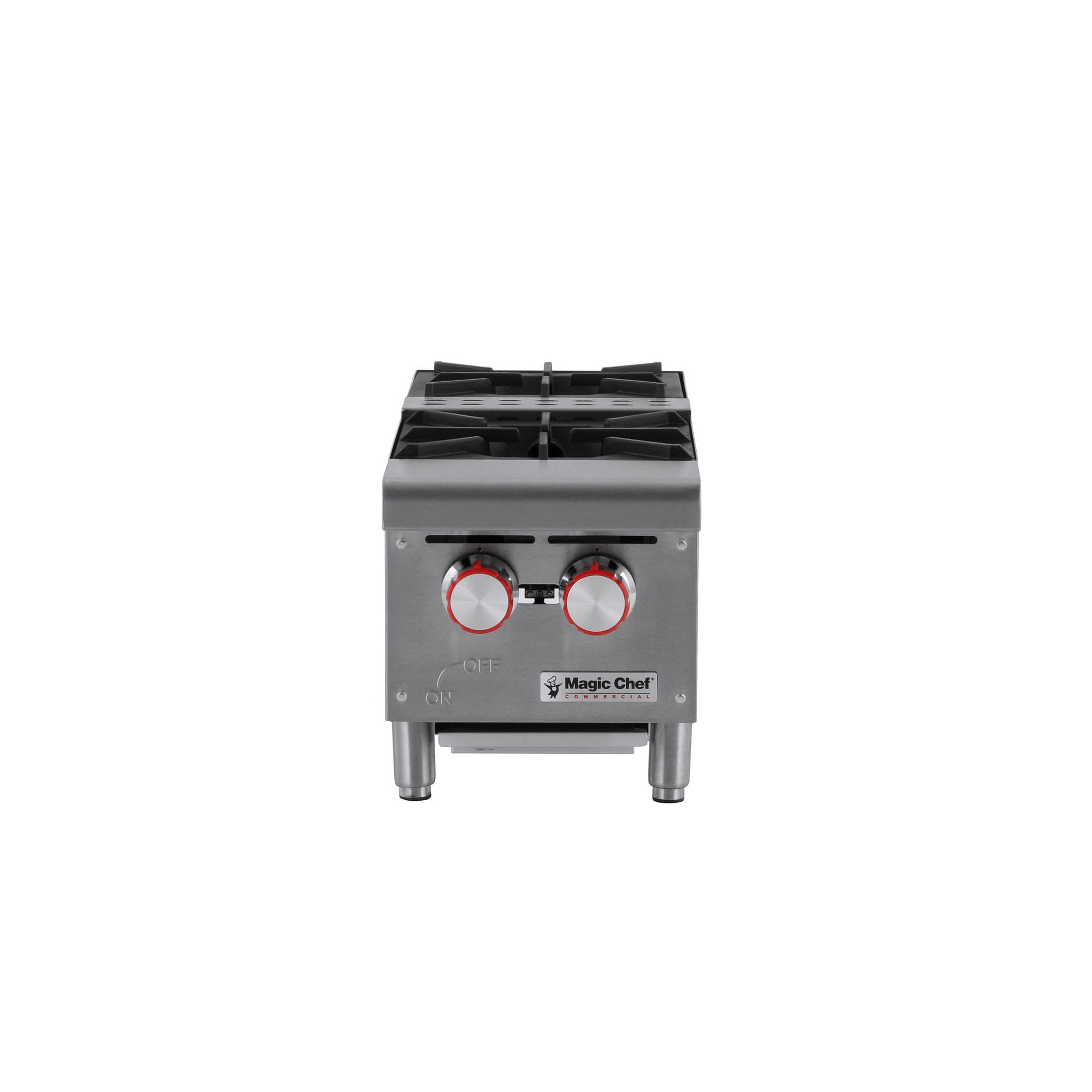 12 in. W Commercial Natural Gas Countertop Hot Plate in Stainless Steel
