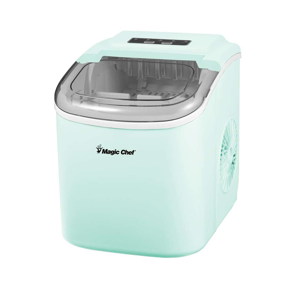 27 lb. Portable Countertop Ice Maker in Mint Green
