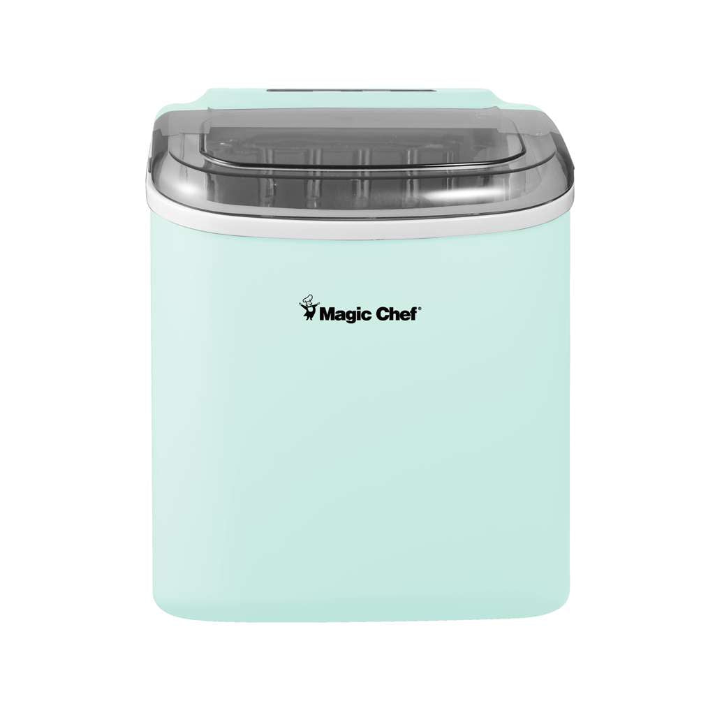 27 lb. Portable Countertop Ice Maker in Mint Green
