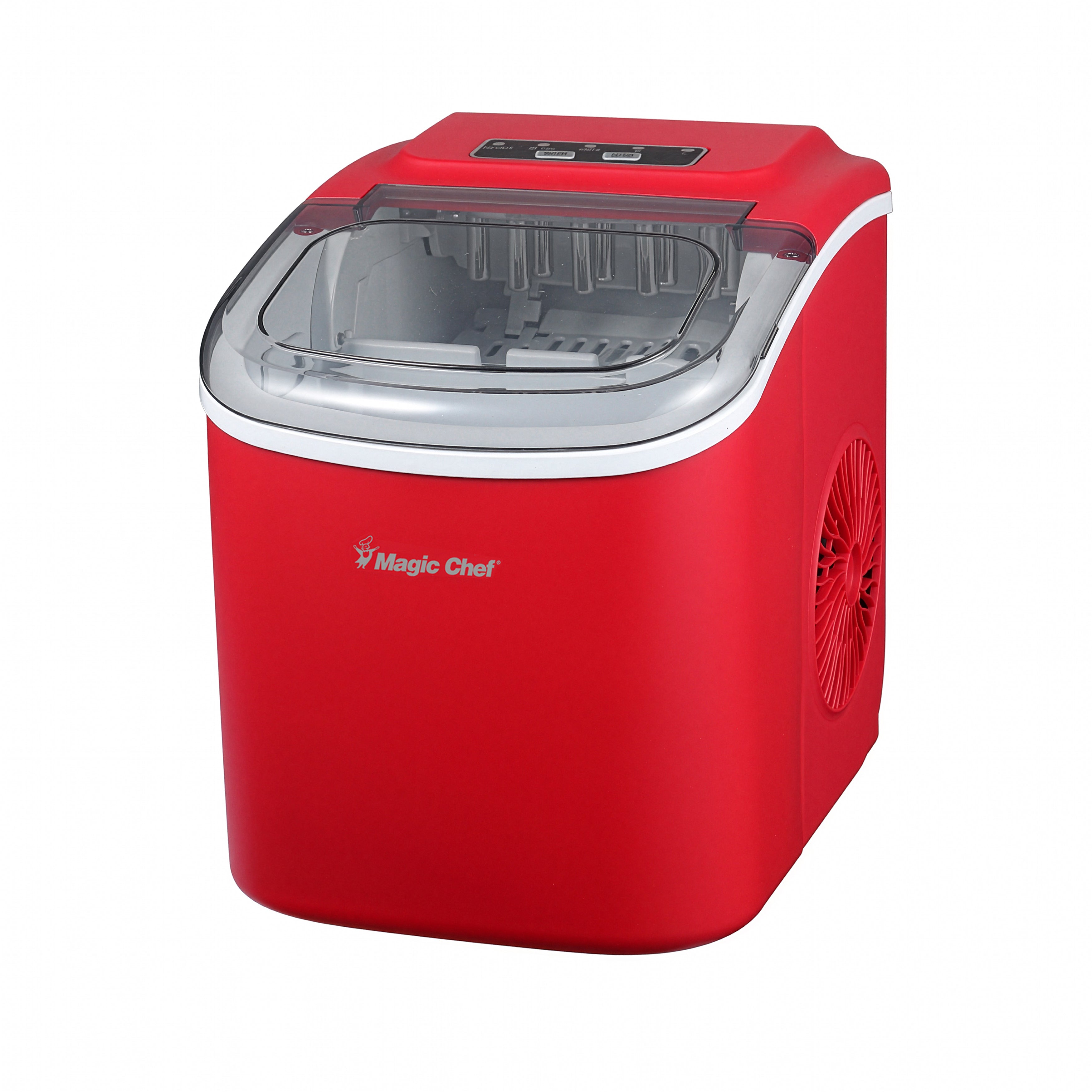 27 lb. Portable Countertop Ice Maker in Red
